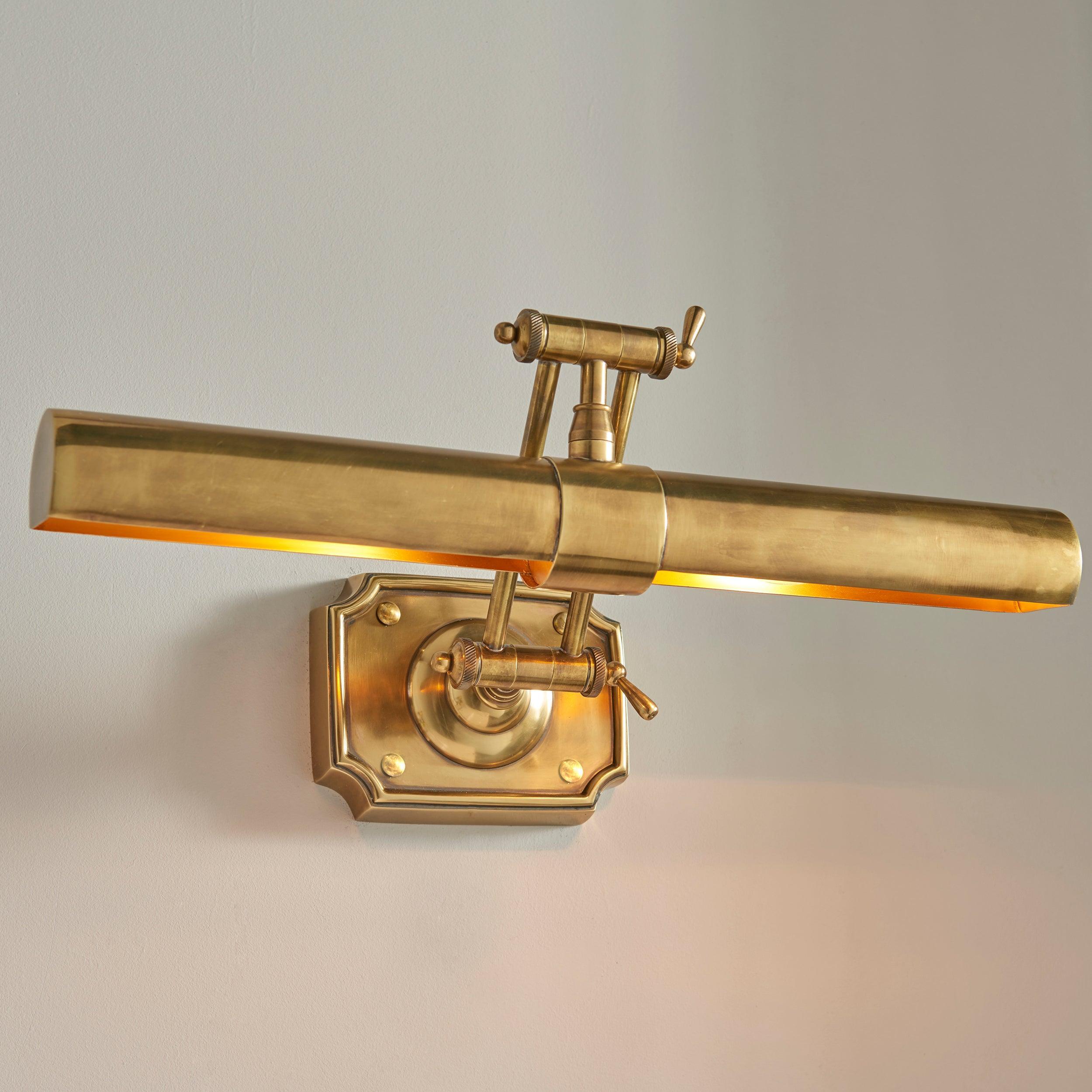 winchester mellow brass large picture light 69833 Living room lighting image