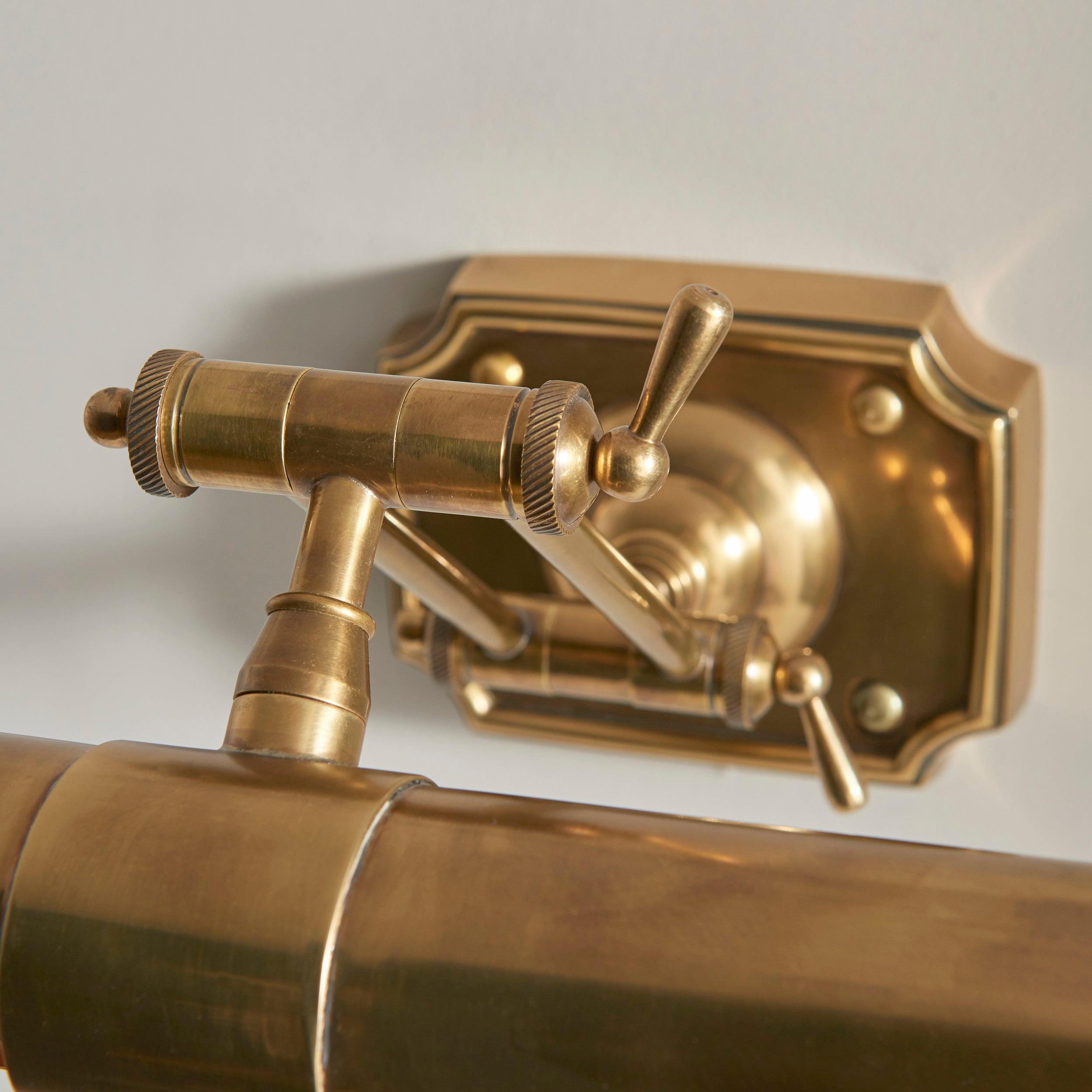 winchester mellow brass large picture light 69833 Hallway Lighting Close Up