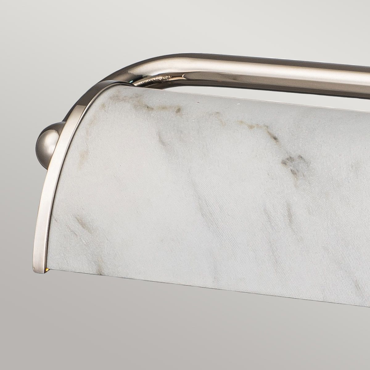 Winchfield Polished Nickel & White Marble Effect Large Picture Light