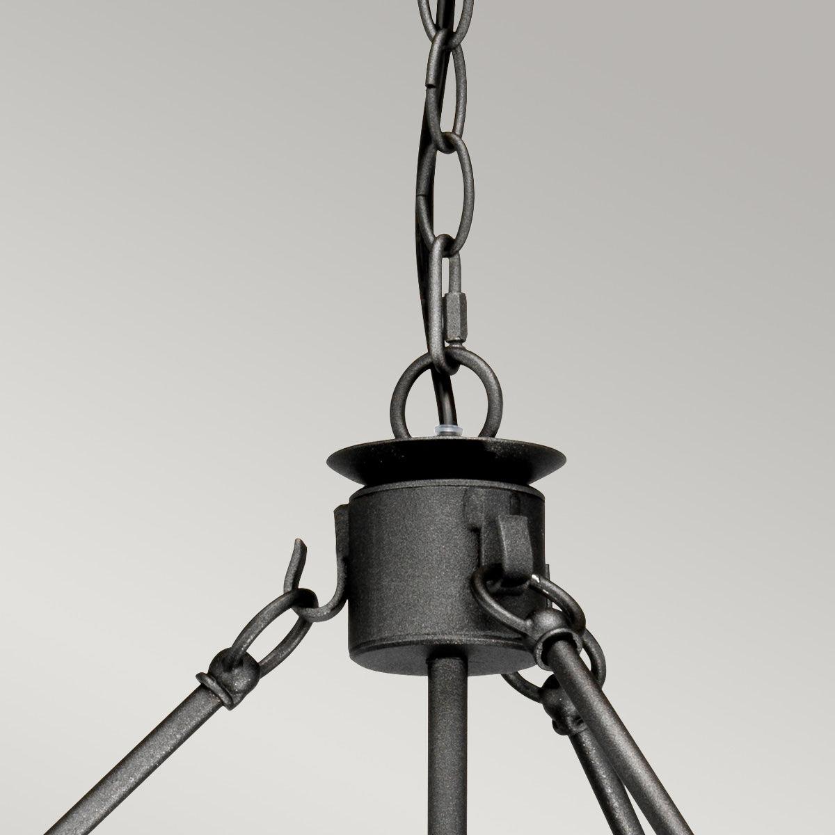 Windsor 12 Light Graphite Chandelier Elstead Lighting