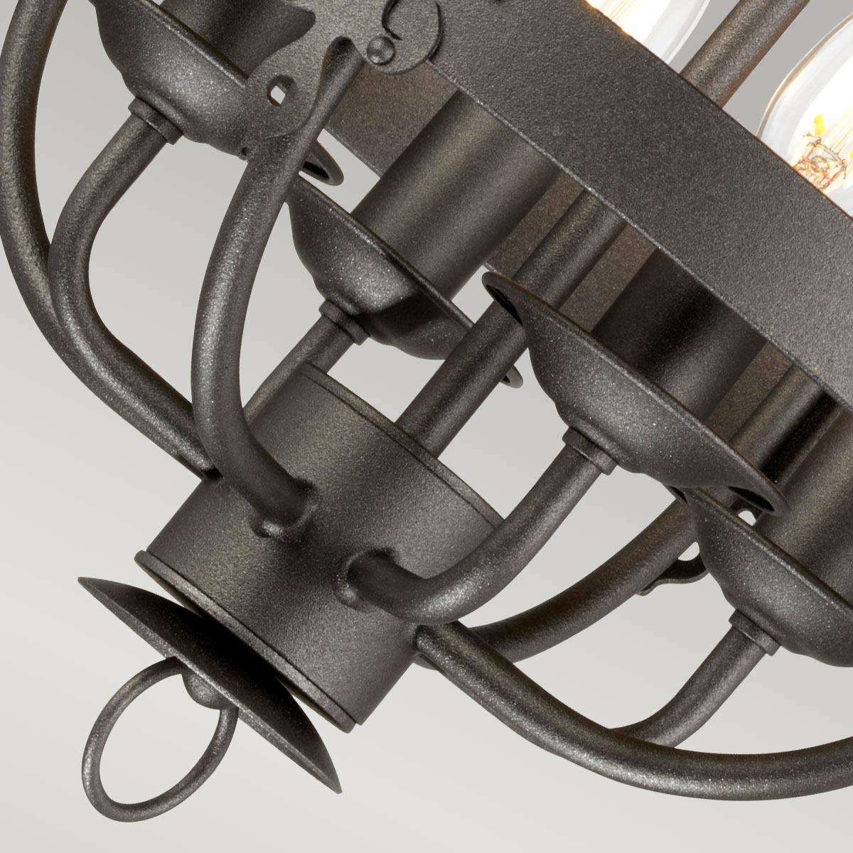 Elstead Lighting Windsor 4 Light Pendant - Graphite