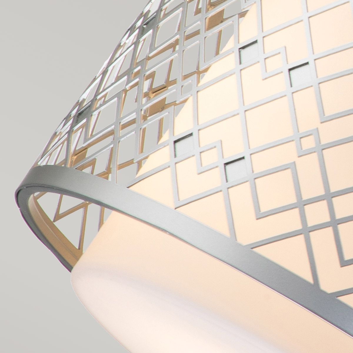 Ziggy Lacquered Silver Medium Ceiling Pendant Light