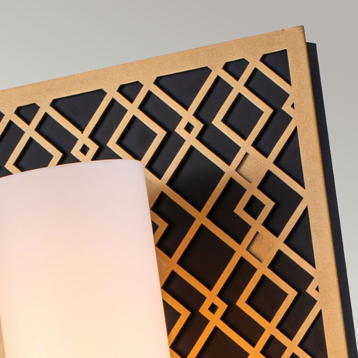 Ziggy Lacquered Gold Bathroom Wall Light