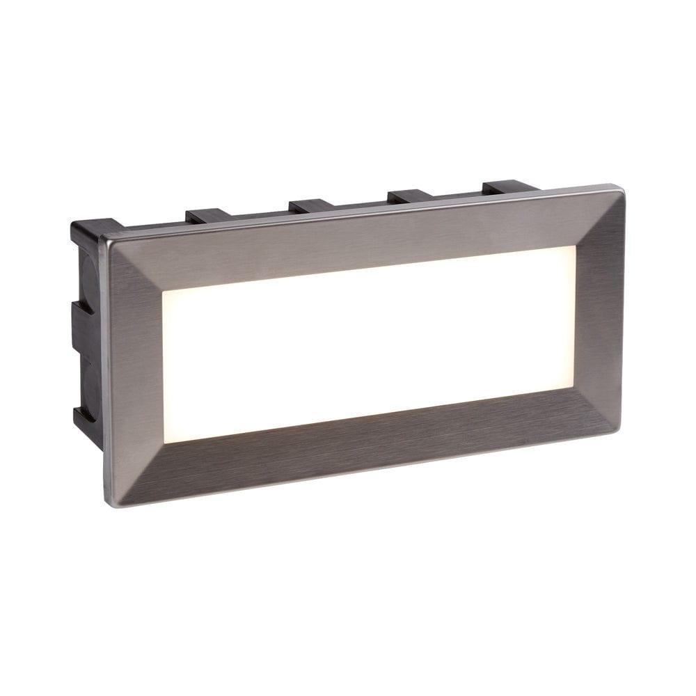ankle led outdoor stainless steel recessed rectangle wall fitting