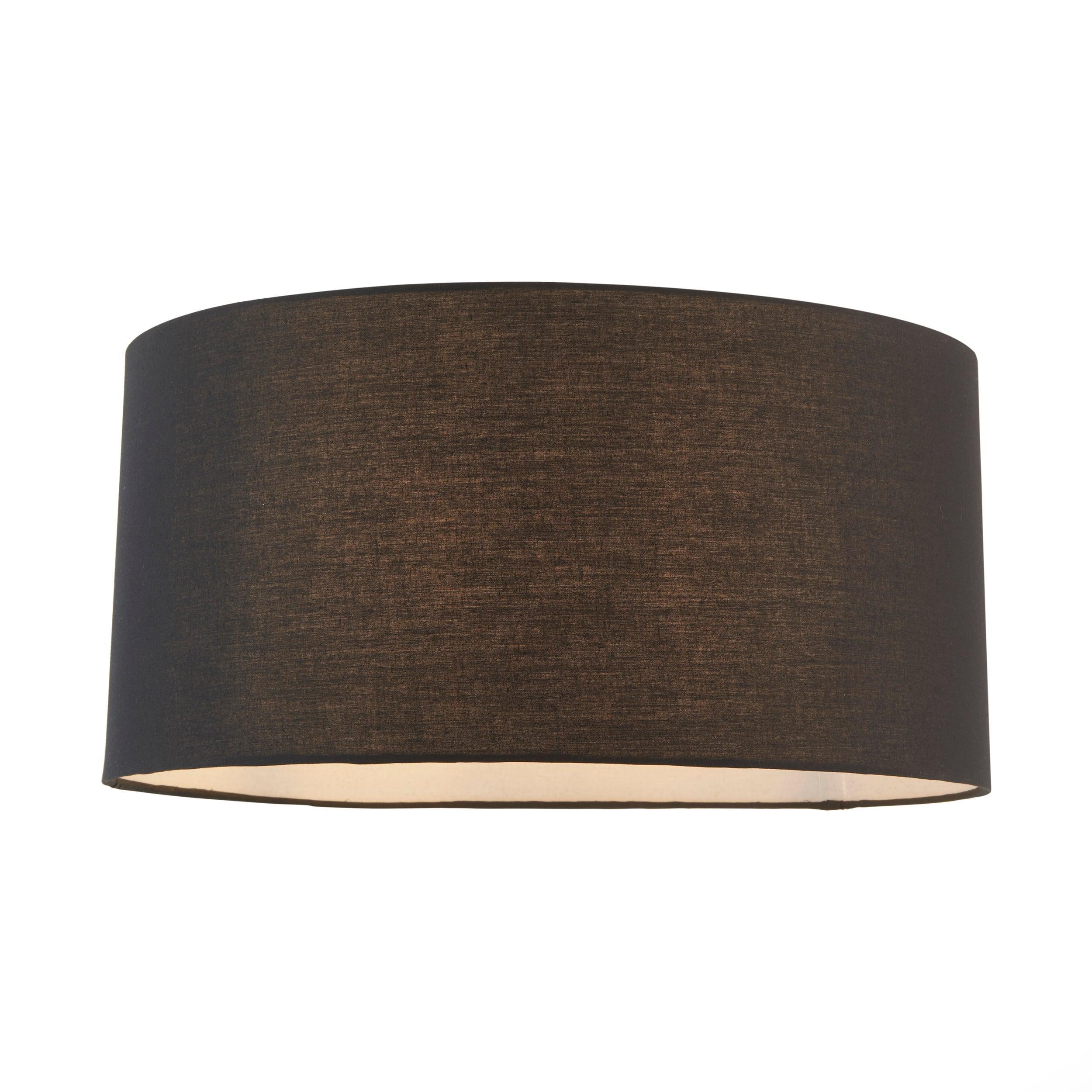 cylinder black cotton lamp shade by Endon Lighting Living room image