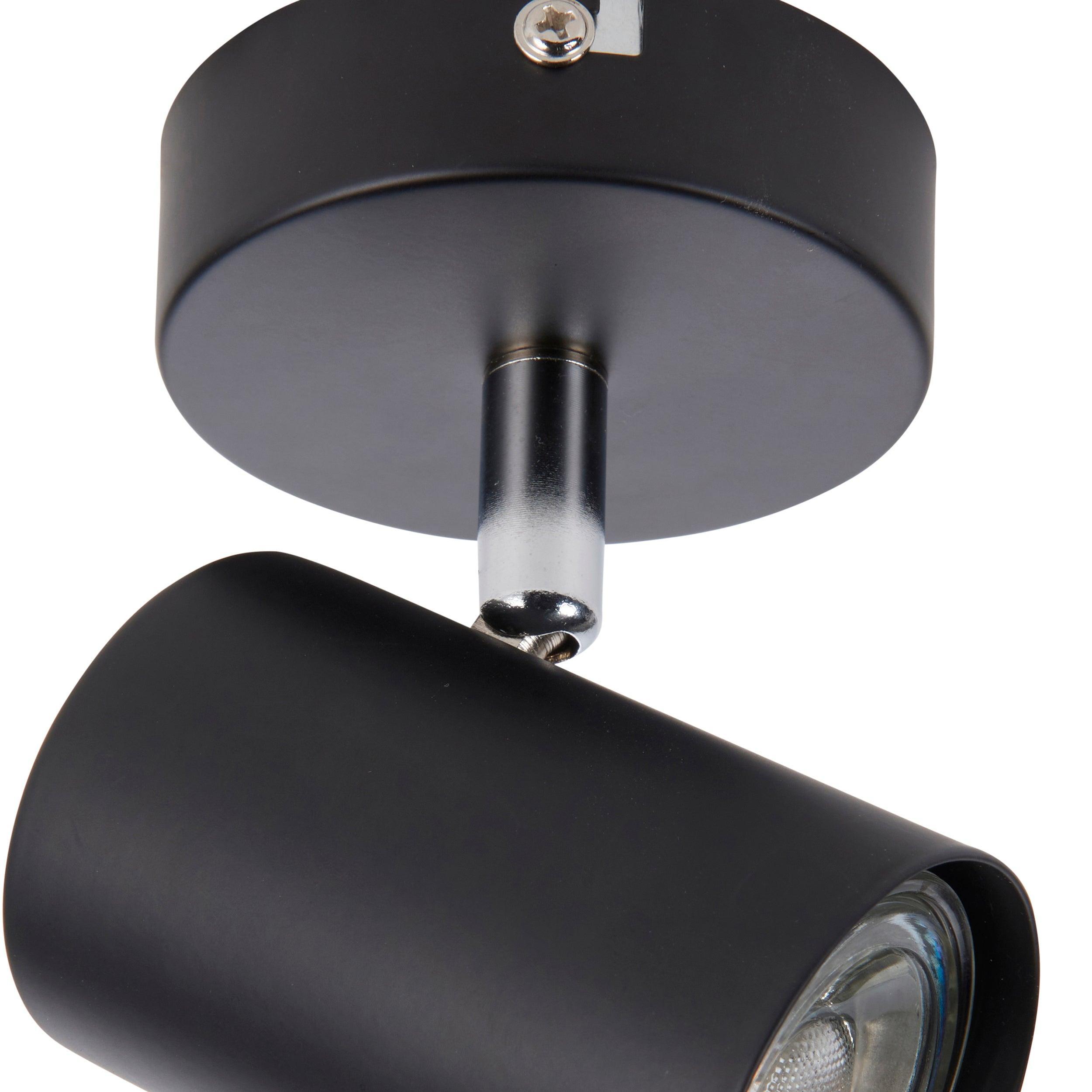 arezzo black spot light adjustable by saxby lighting, close up image 65
