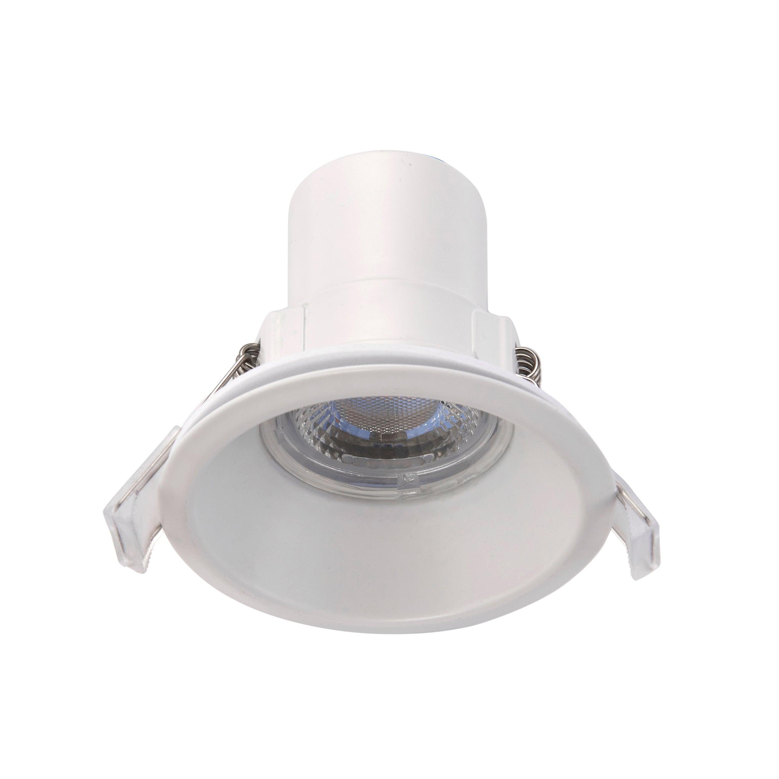 shieldeco cct anti glare white recessed light ip65 5w by saxby lighting, close up image 318