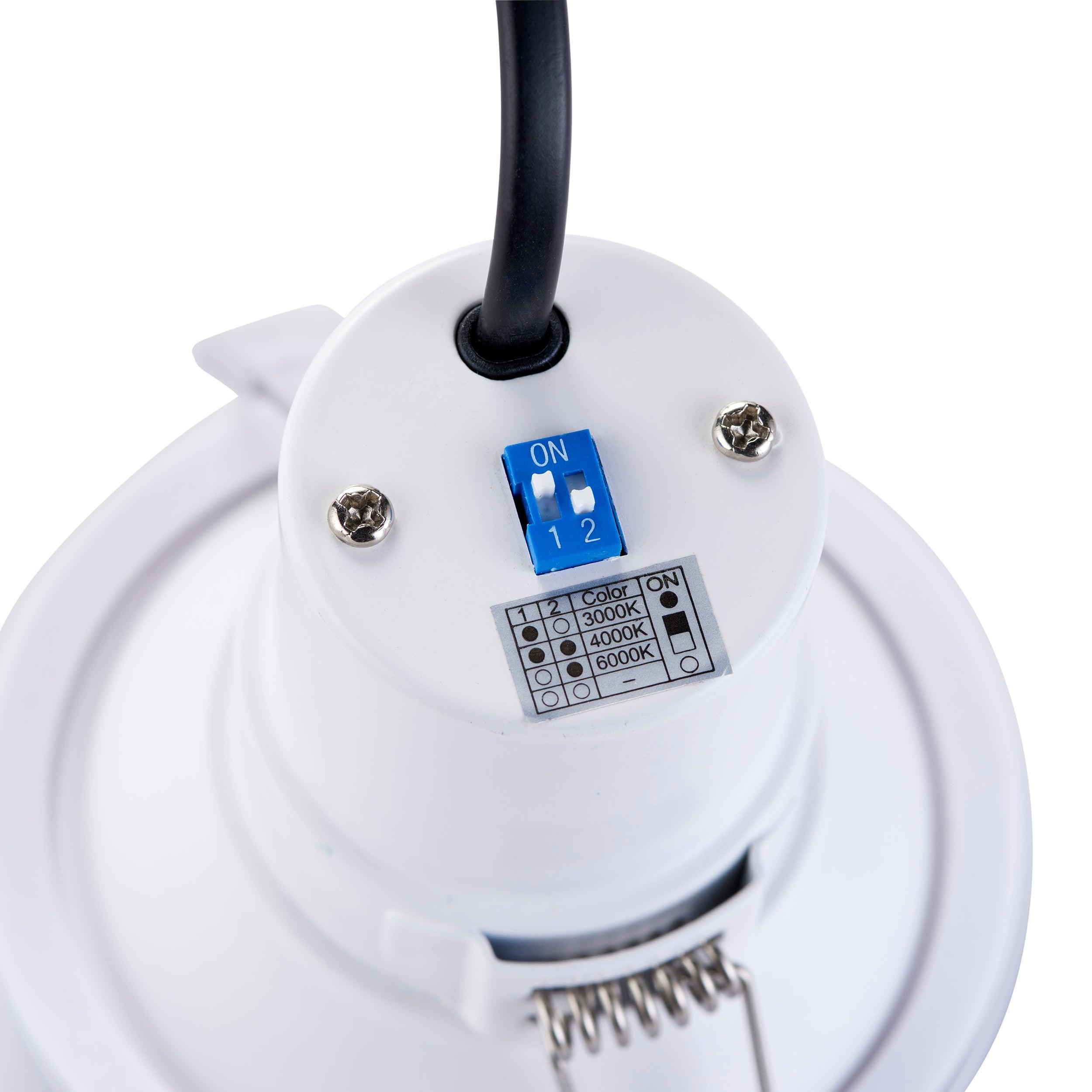 shieldeco cct anti glare white recessed light ip65 5w by saxby lighting, close up image 113