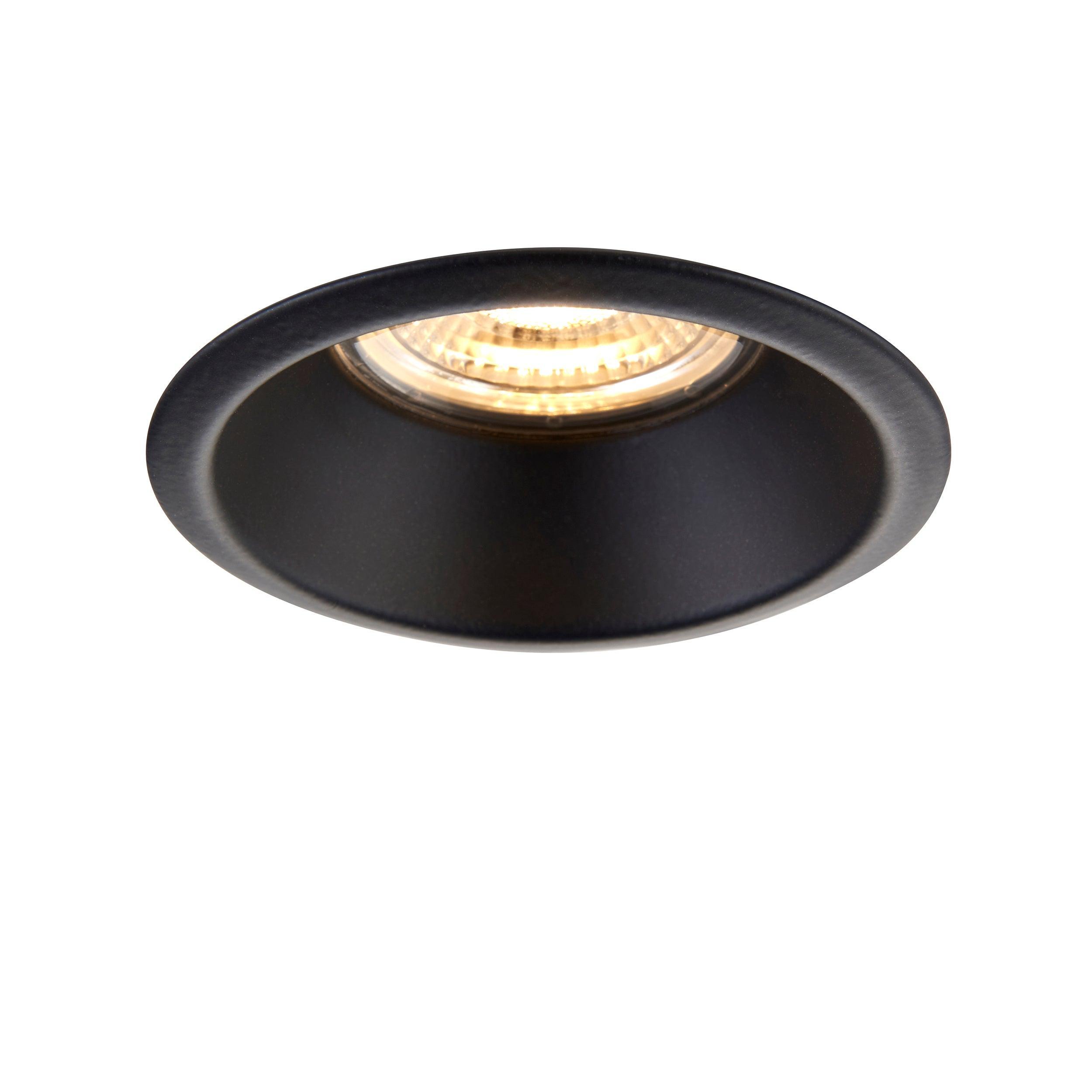 shieldeco cct anti glare black recessed light ip65 5w by saxby lighting, close up image 179