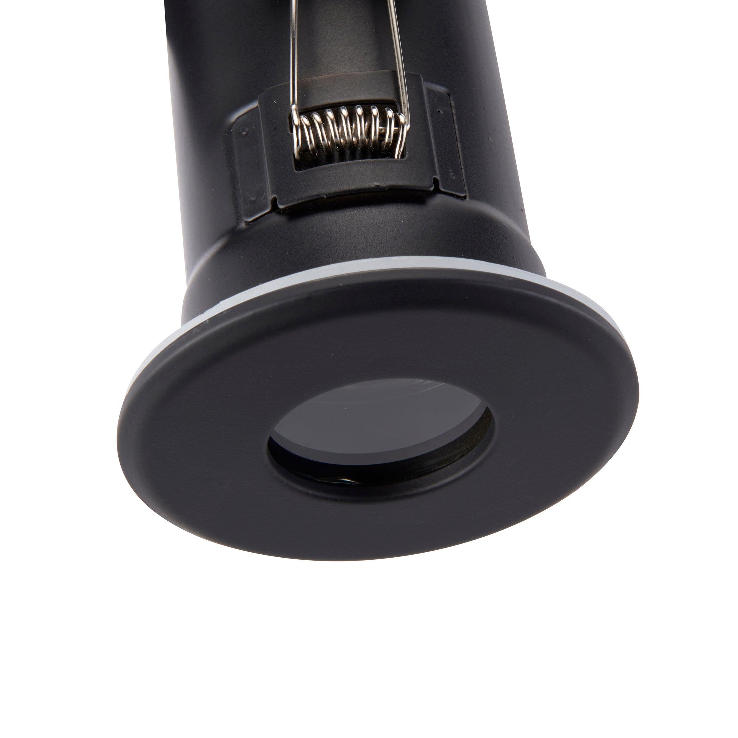 shieldplus black recessed ceiling light ip65 ip65 50w saxby lighting, close up LED Lamp Image 59