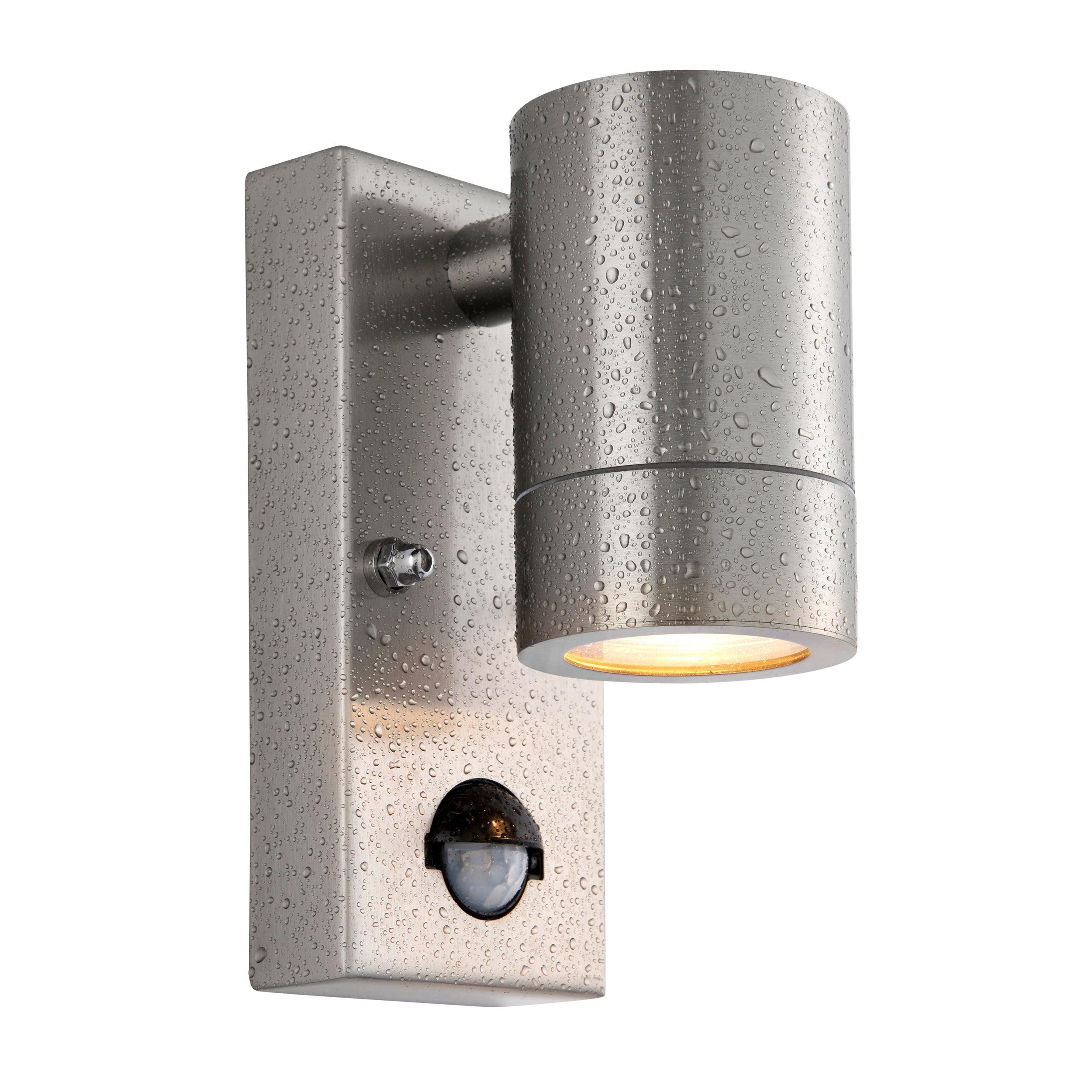 palin pir sensor marine grade outdoor wall light ip65 7w by saxby lighting, close up image 107