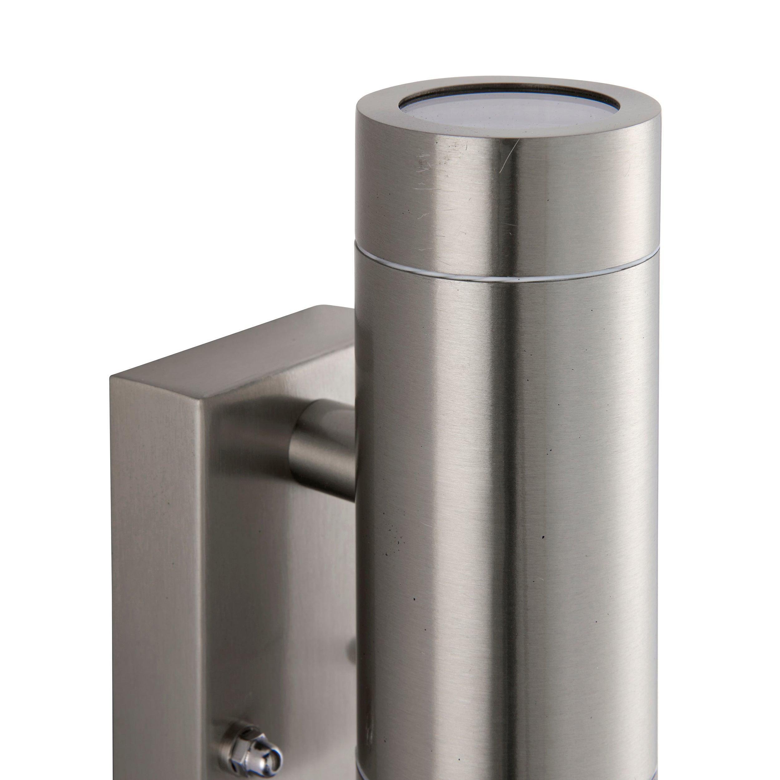 palin pir sensor 2 light marine grade outdoor wall light ip65 7w by saxby lighting, close up image 106