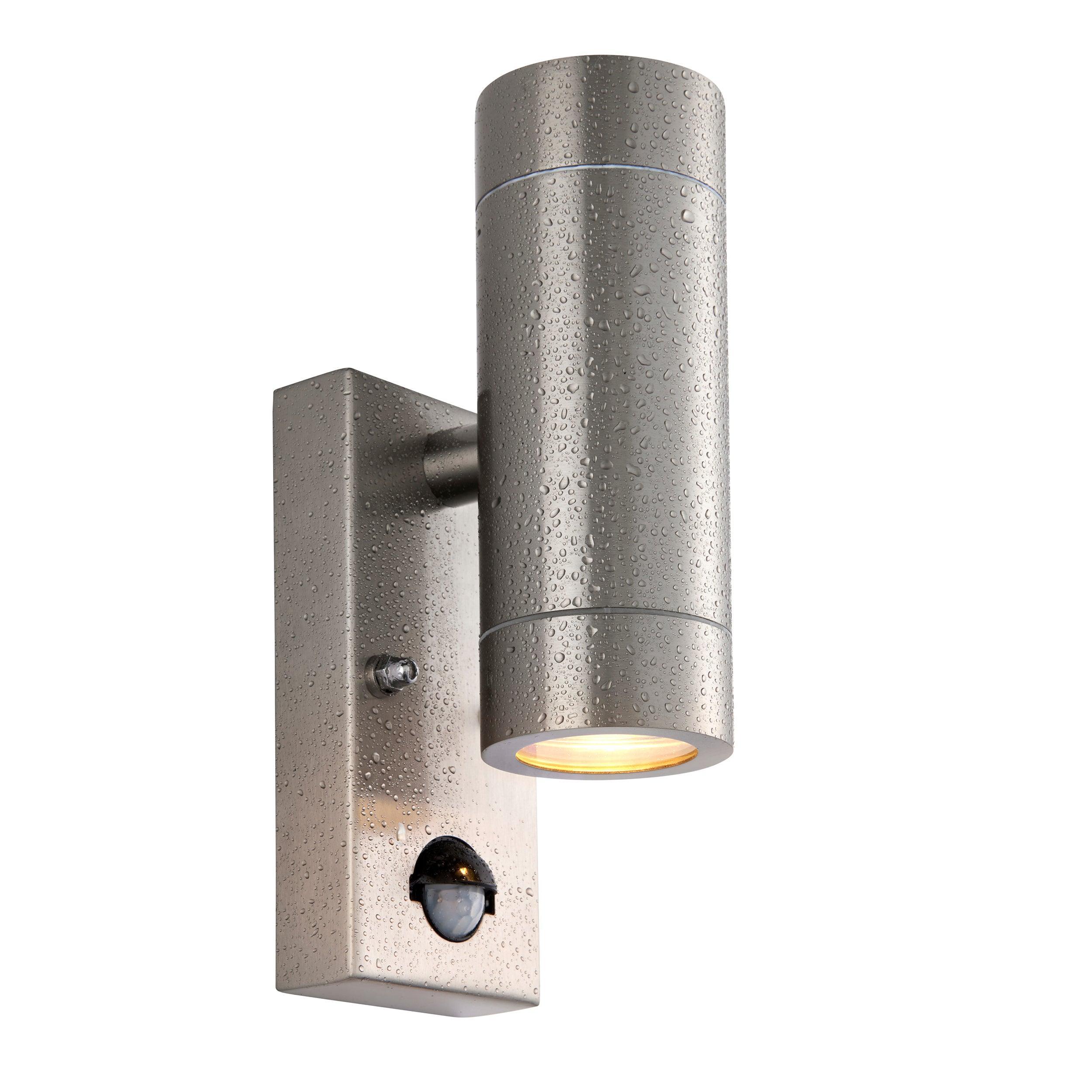 palin pir sensor 2 light marine grade outdoor wall light ip65 7w saxby lighting, close up LED Lamp Image 30