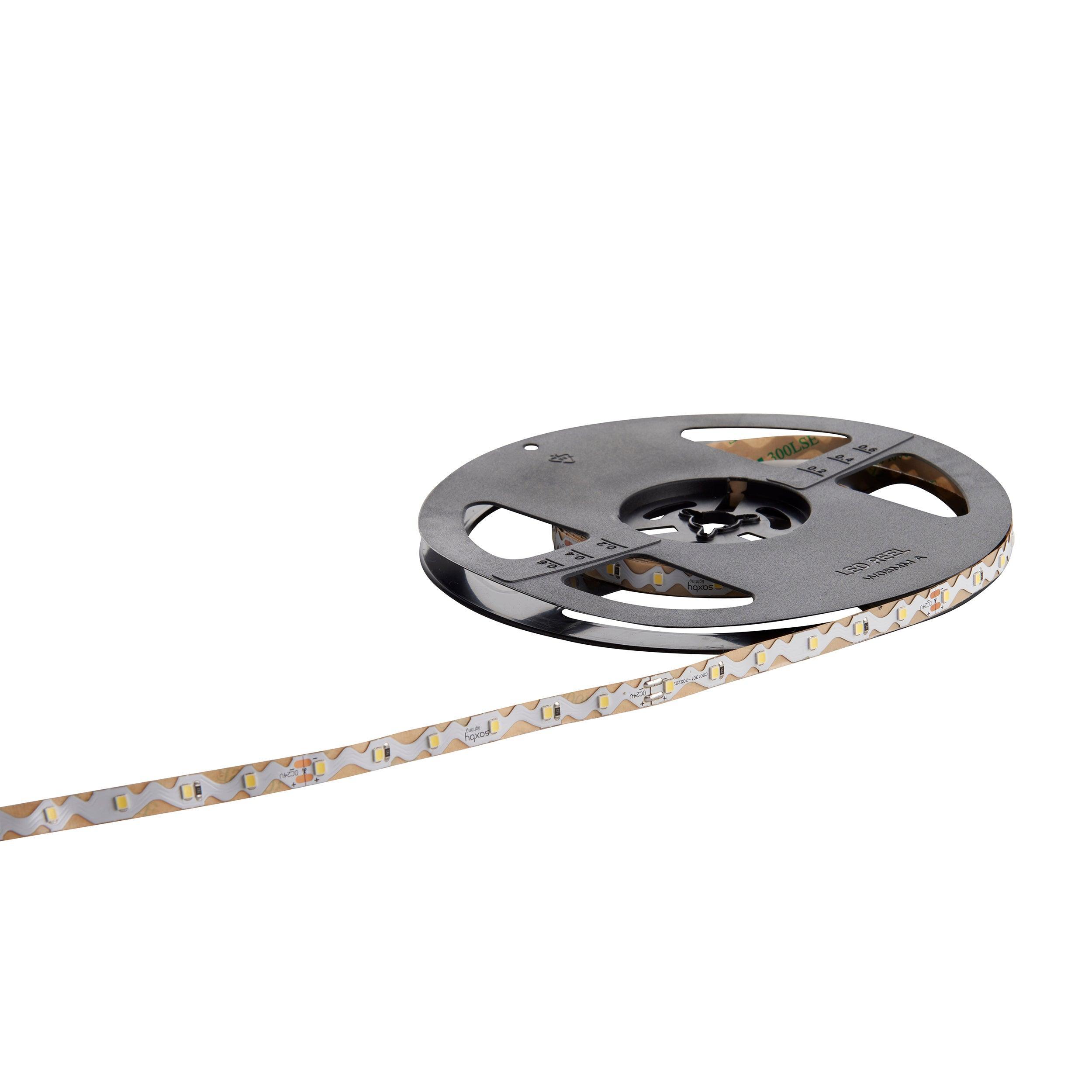 orionflex led ip20 6000k 4 8w m 5m 24w led flexible strip light by saxby lighting, close up image 295