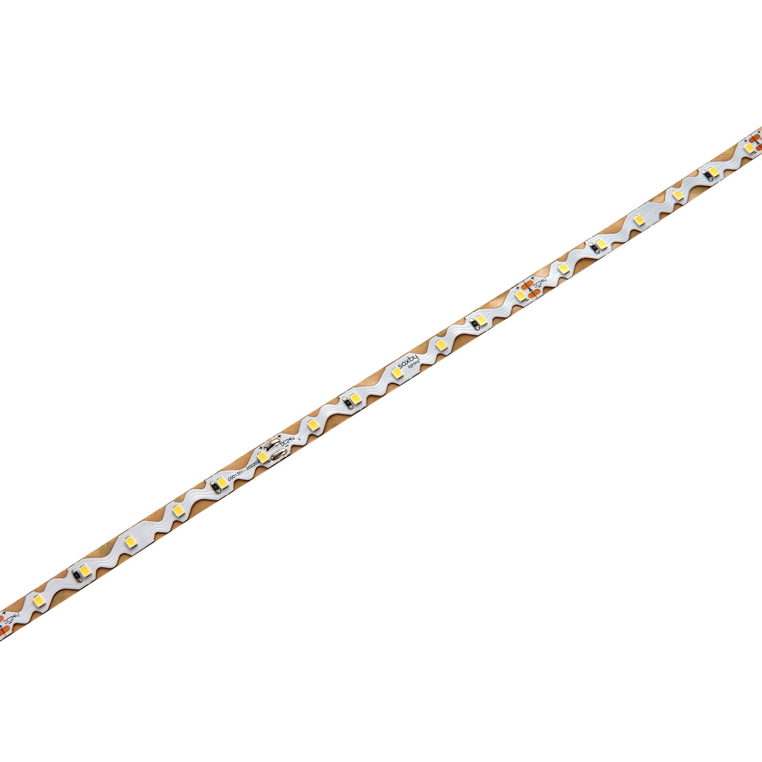 orionflex led ip20 6000k 4 8w m 5m 24w led flexible strip light by saxby lighting, close up image 202