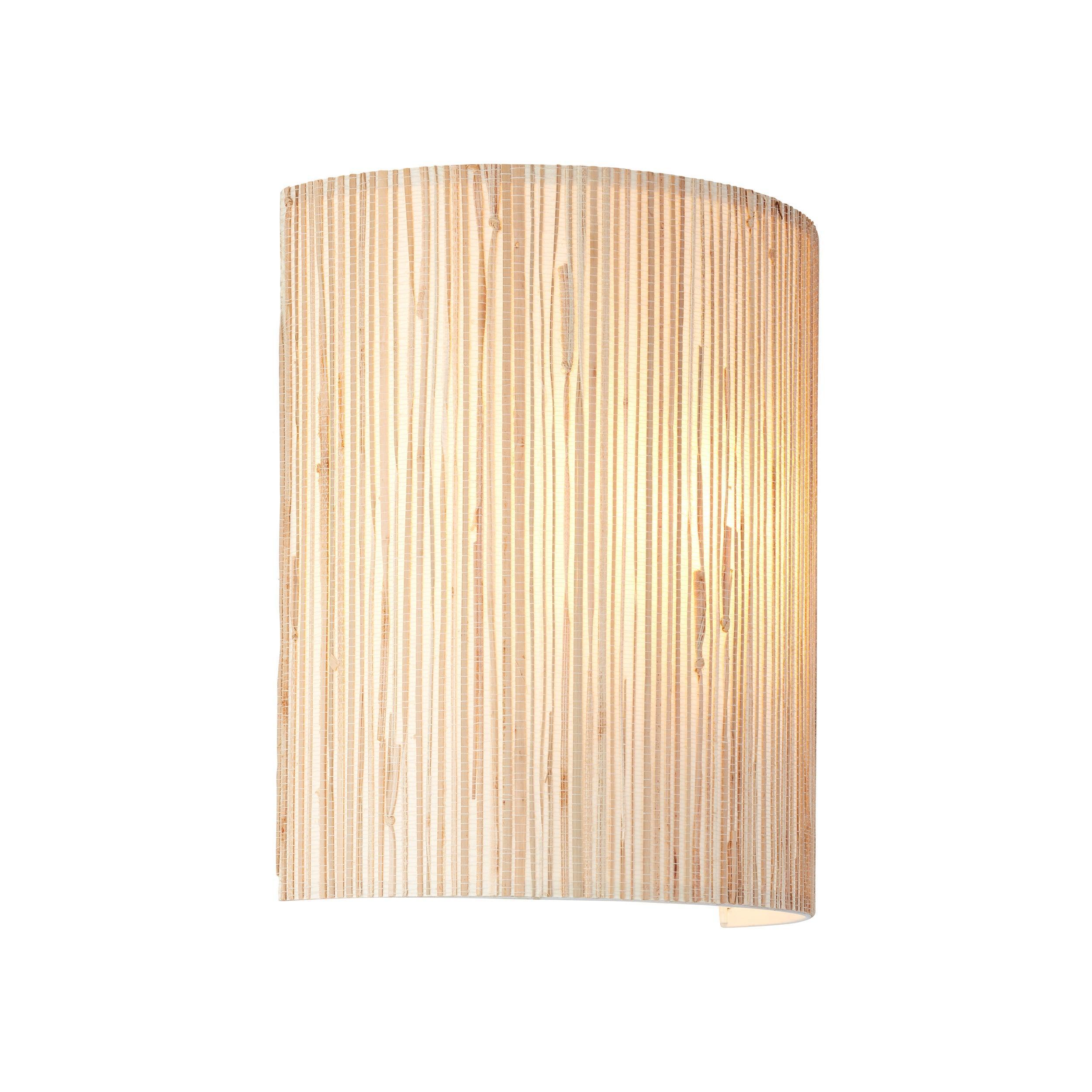 longshore seagrass wall light by Endon Lighting Living room close up image