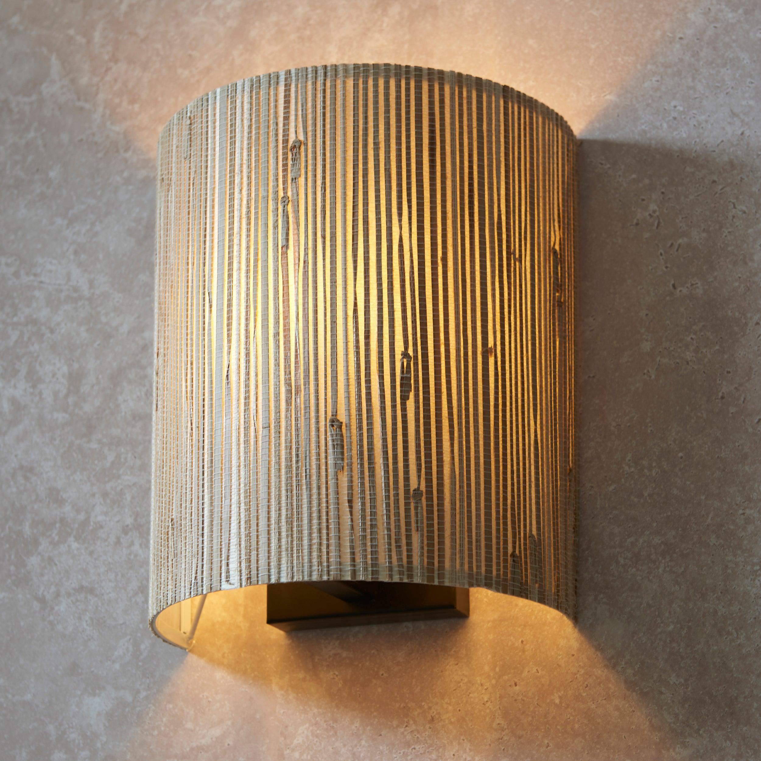 longshore seagrass wall light by Endon Lighting Bedroom Hero Shot
