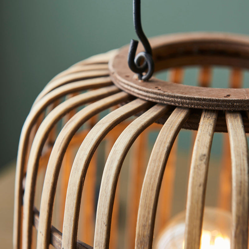 Endon Mathias 1 Light Table Lamp With Light Bamboo Cage-Endon Lighting-Living-Room-Tiffany Lighting Direct-[image-position]