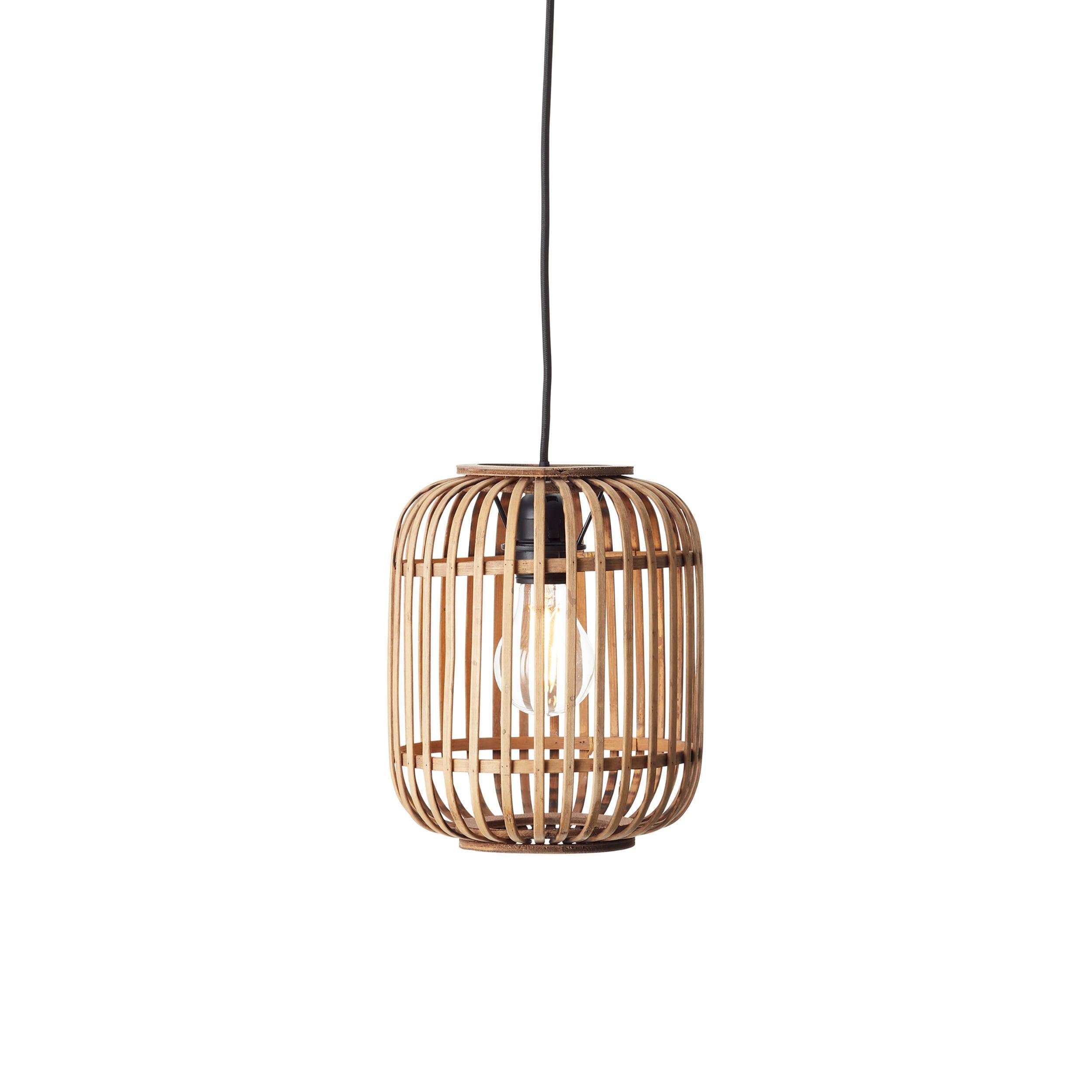 Endon Mathias Natural Bamboo Adjustable Ceiling Pendant-Ceiling Pendant Lights-Endon Lighting Living Room Lighting Tiffany Lighting Direct