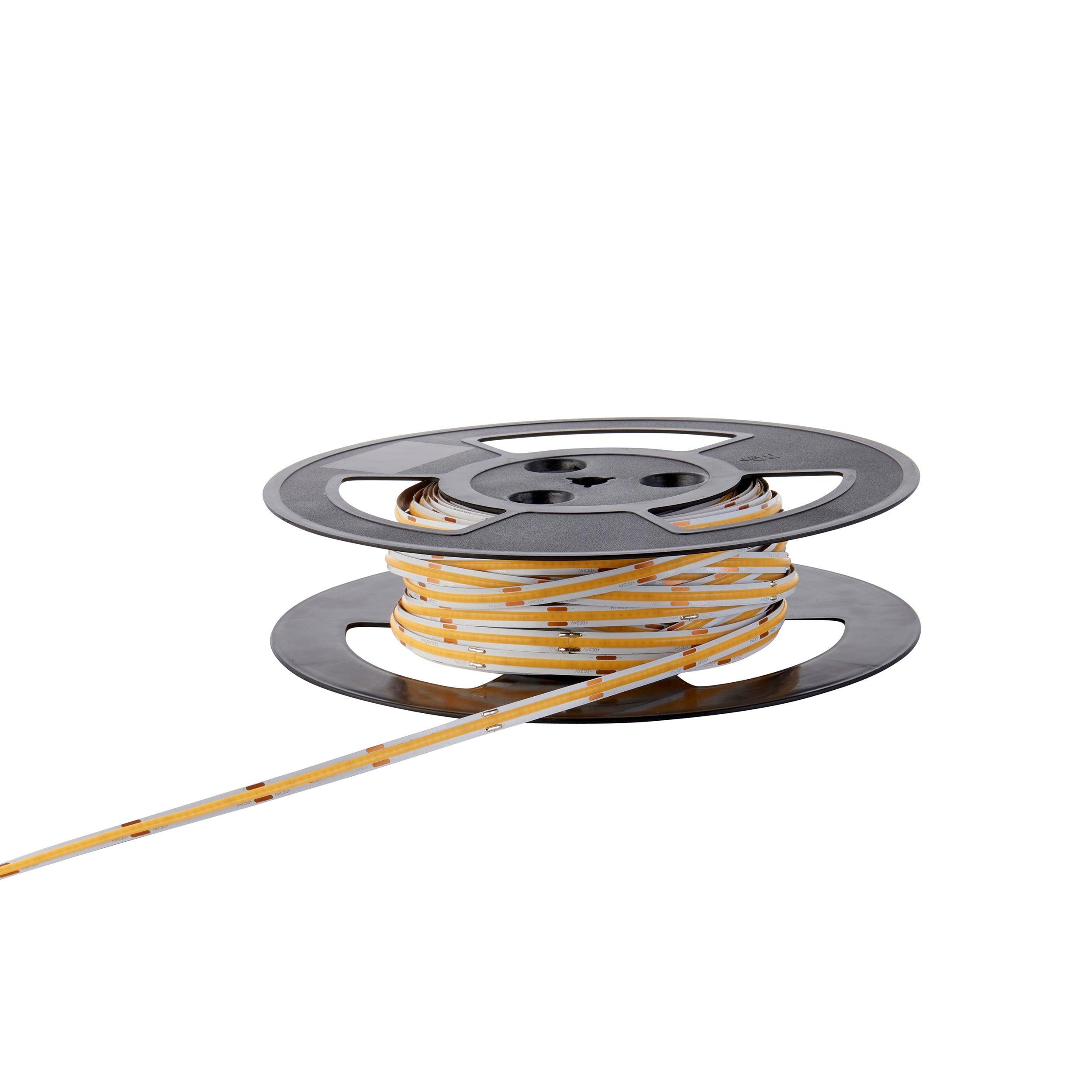 orionpro led ip20 4000k 8w m 30m 240w led flexible strip light by saxby lighting, close up image 281