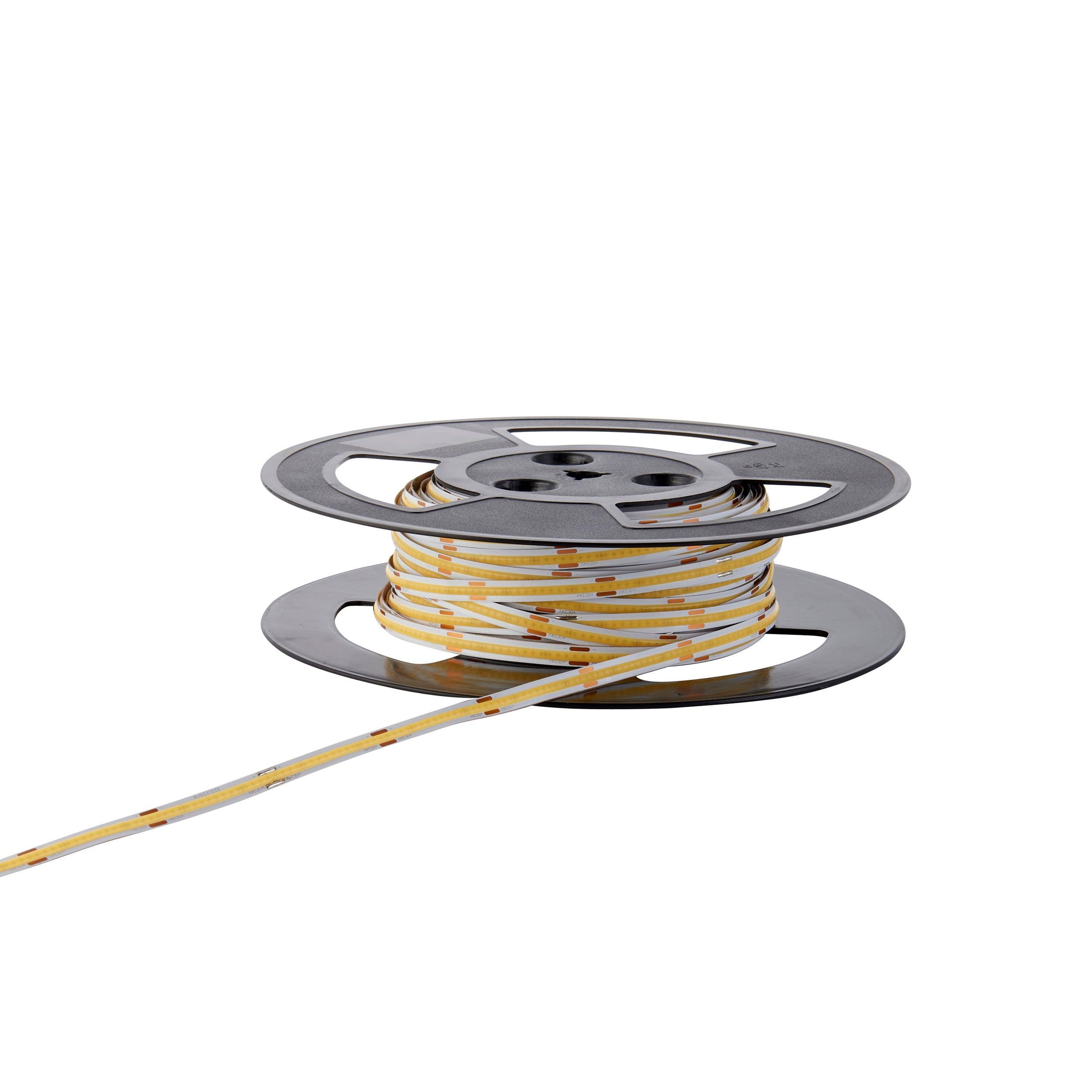 orionpro led ip20 6000k 8w m 30m 240w led flexible strip light by saxby lighting, close up image 280