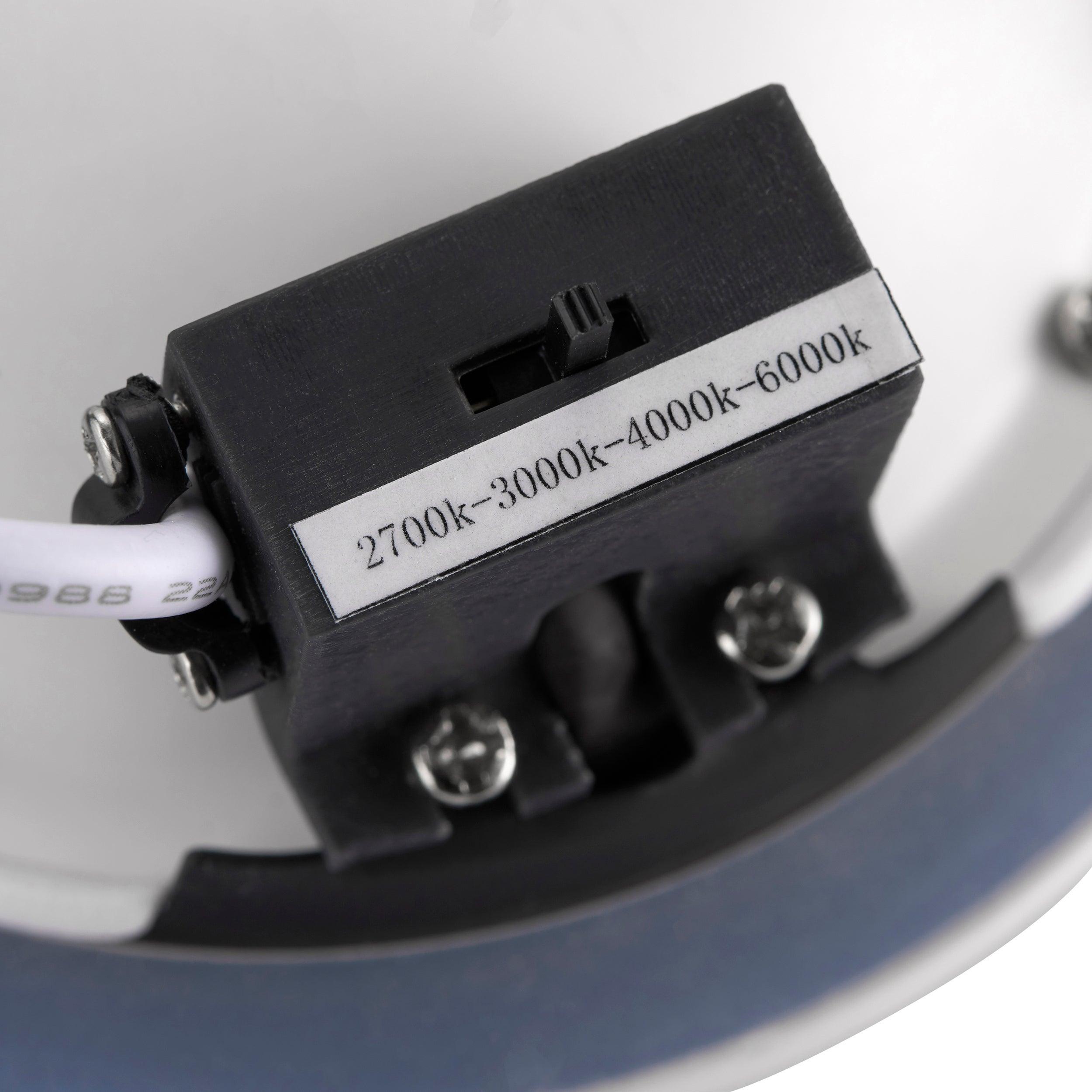 orbitalpro bathroom recessed ceiling light cct ip65 12w by saxby lighting, close up image 123