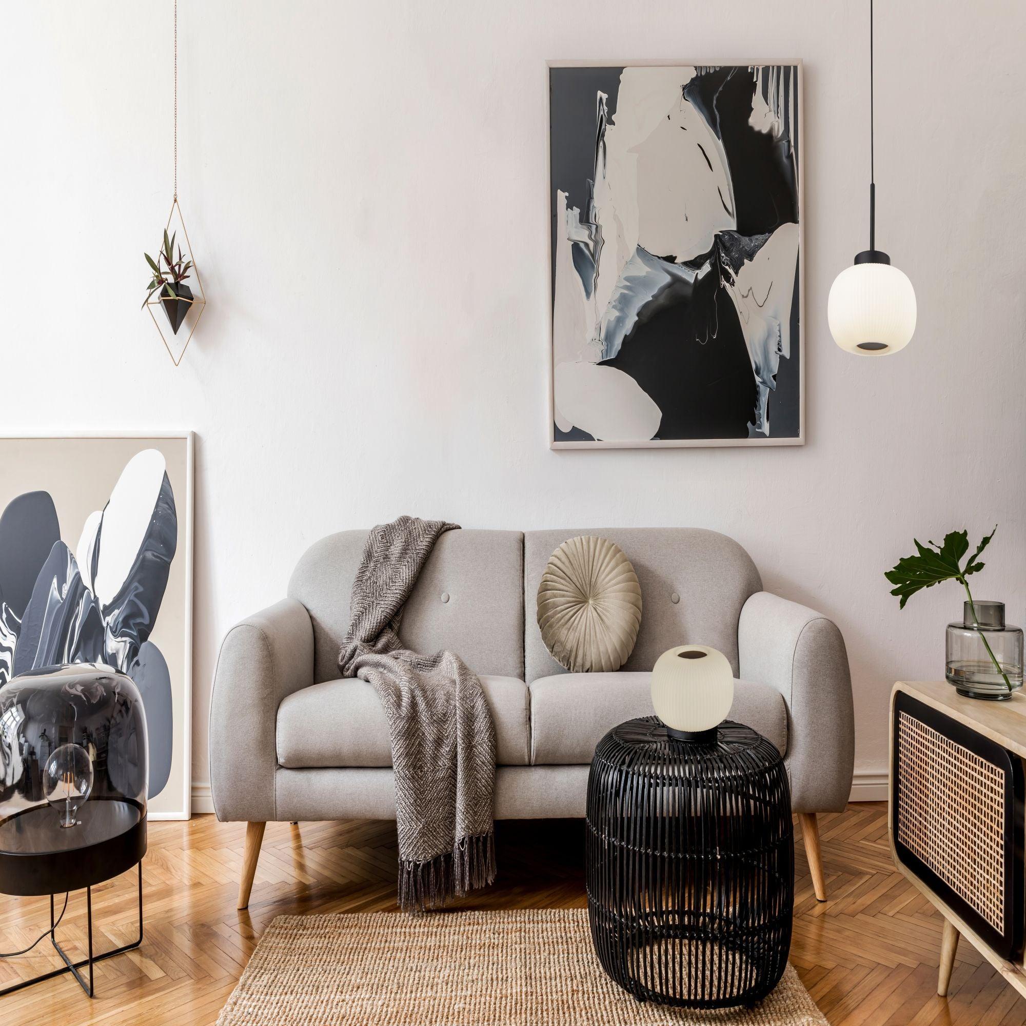 Lumina 1 Light Frosted Ribbed Glass Ceiling Pendant-Ceiling Pendant Lights-5-Tiffany Lighting Direct