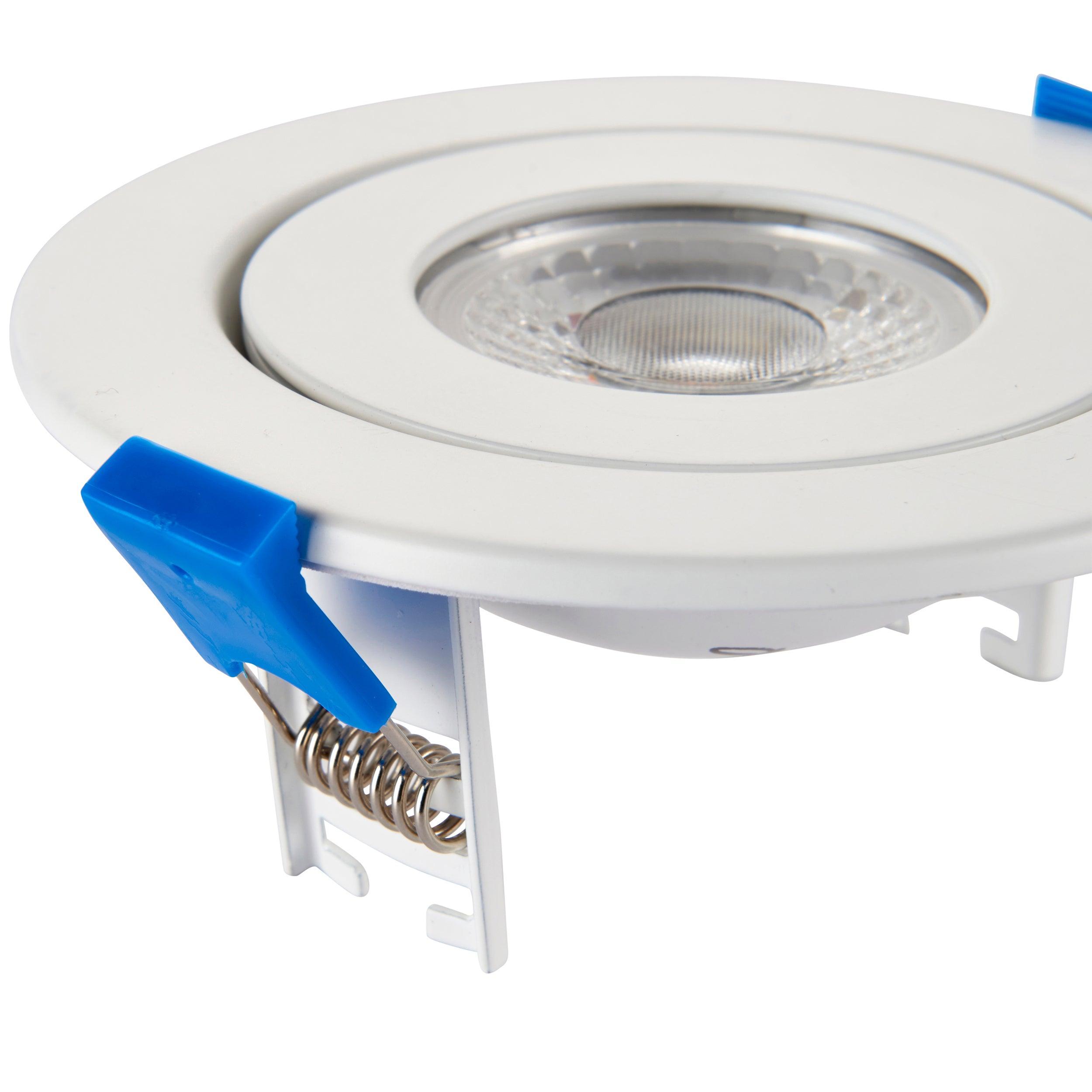 shield360 4cct tri wattage recessed light ip44 8w by saxby lighting, close up image 333
