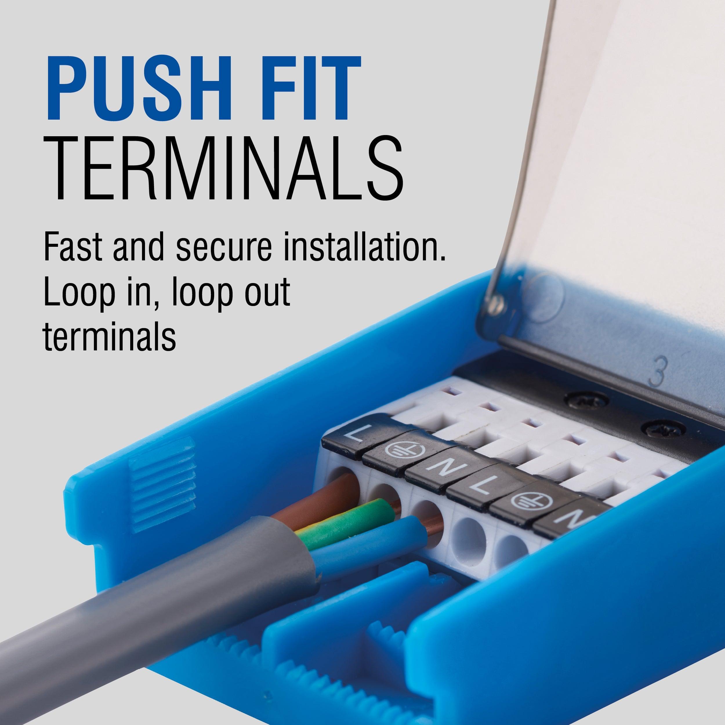 shield360 4cct tri wattage recessed light ip44 8w by saxby lighting, close up image 190