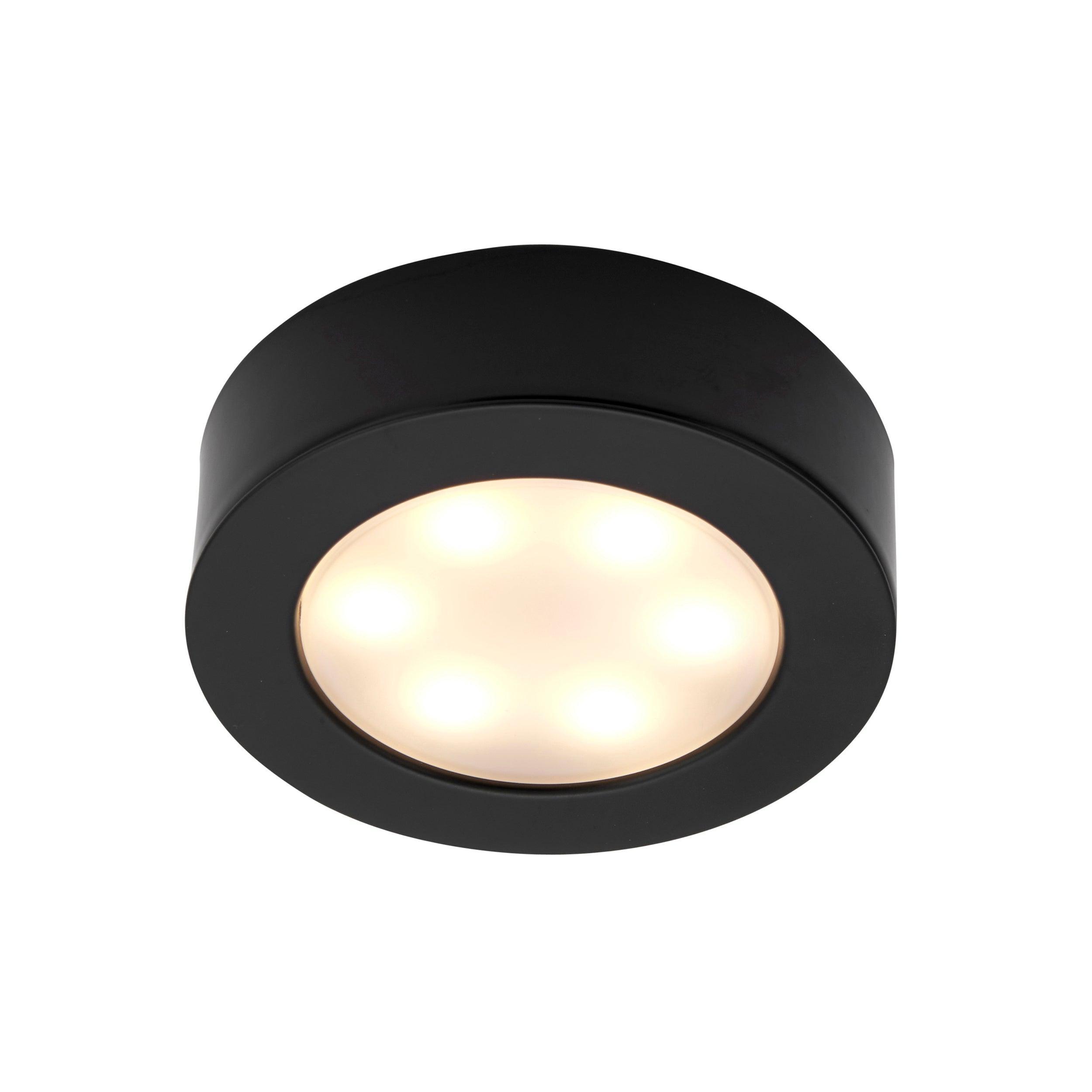 hera cct black cabinet light 2 5wby saxby lighting