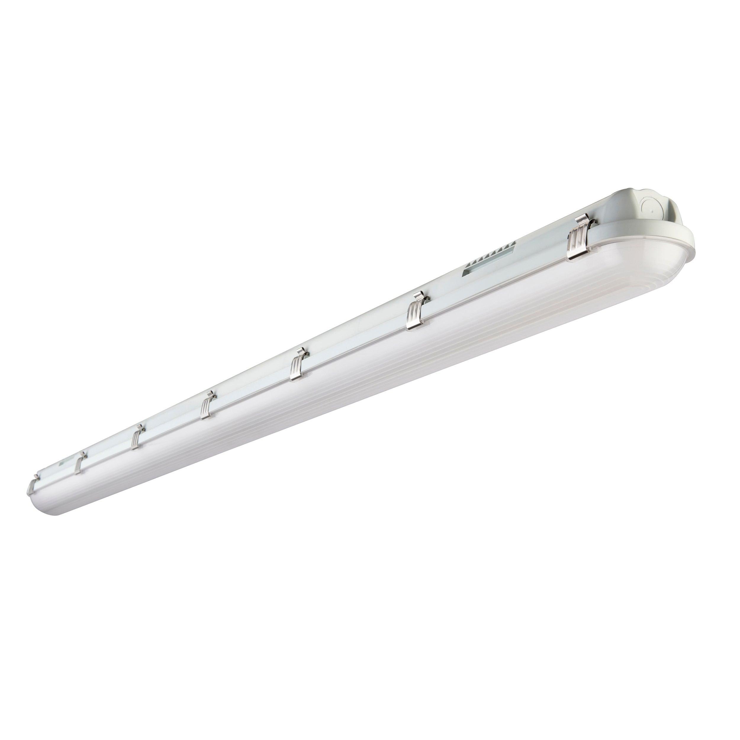 led anti corrosive led cool white batten light 4000k 5ft em em ip65 24wby Saxby Lighting, close up image