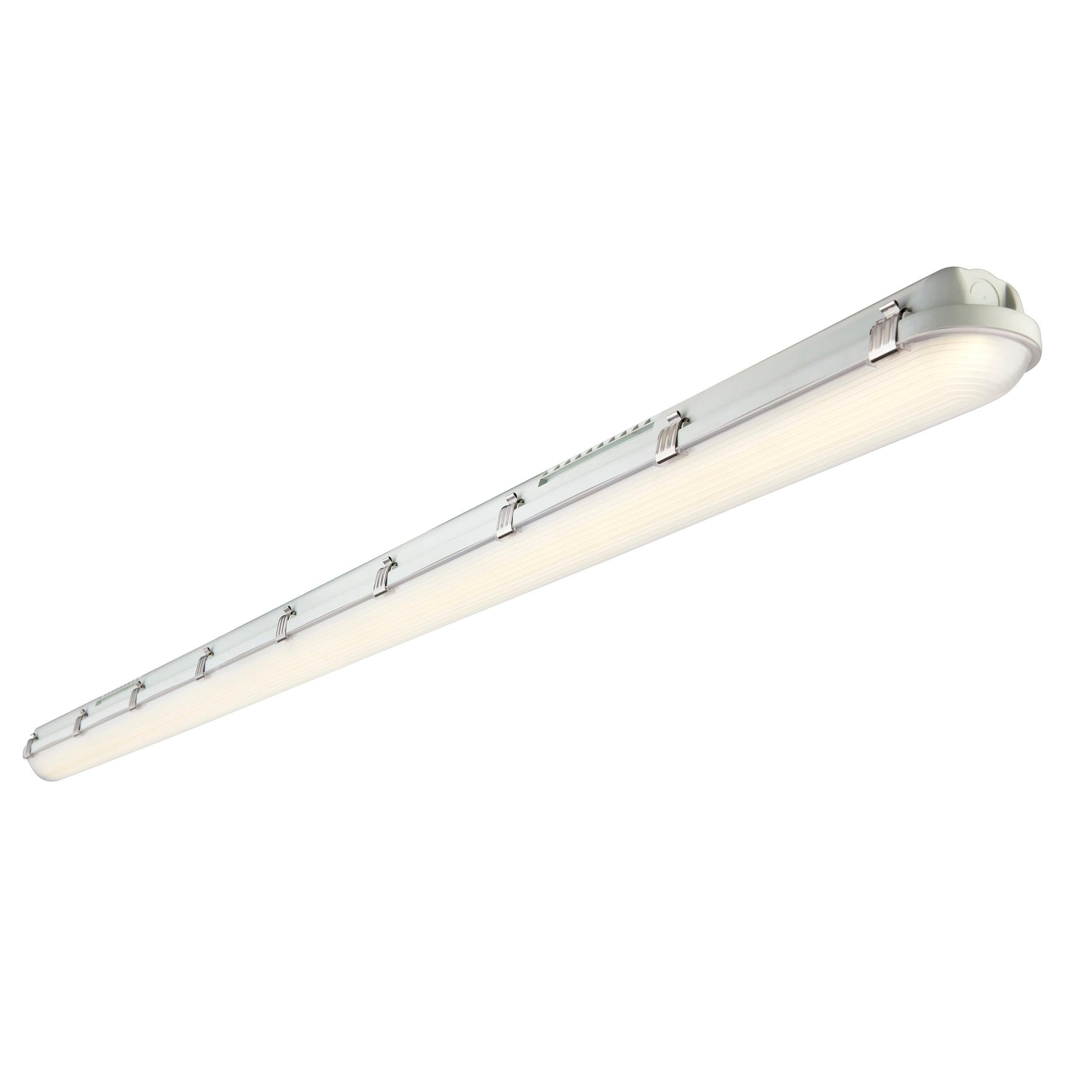 led anti corrosive led cool white batten light 4000k 6ft high lumen em em ip65 57wby saxby lighting