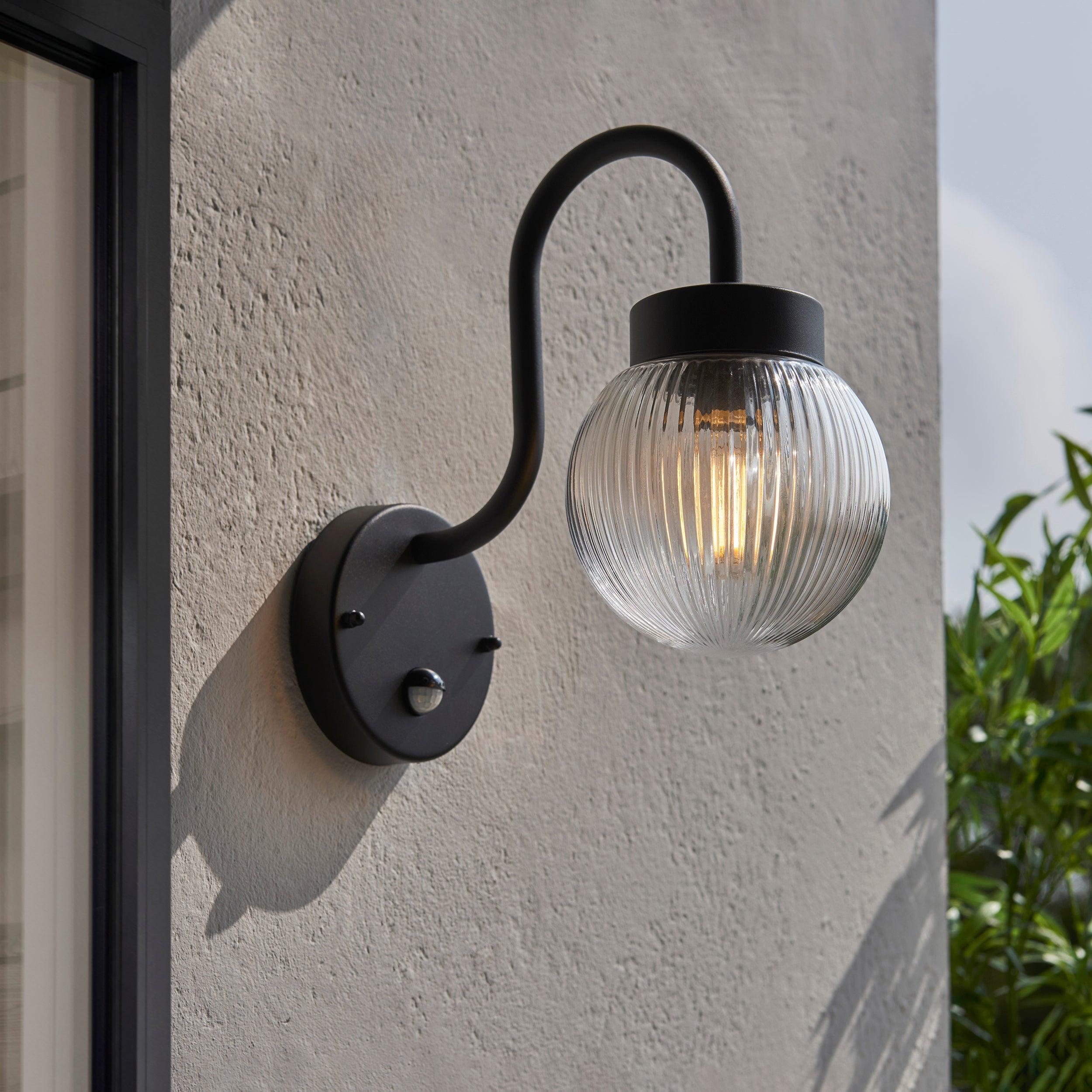 eldon pir black outdoor wall light by Endon Lighting Living room image