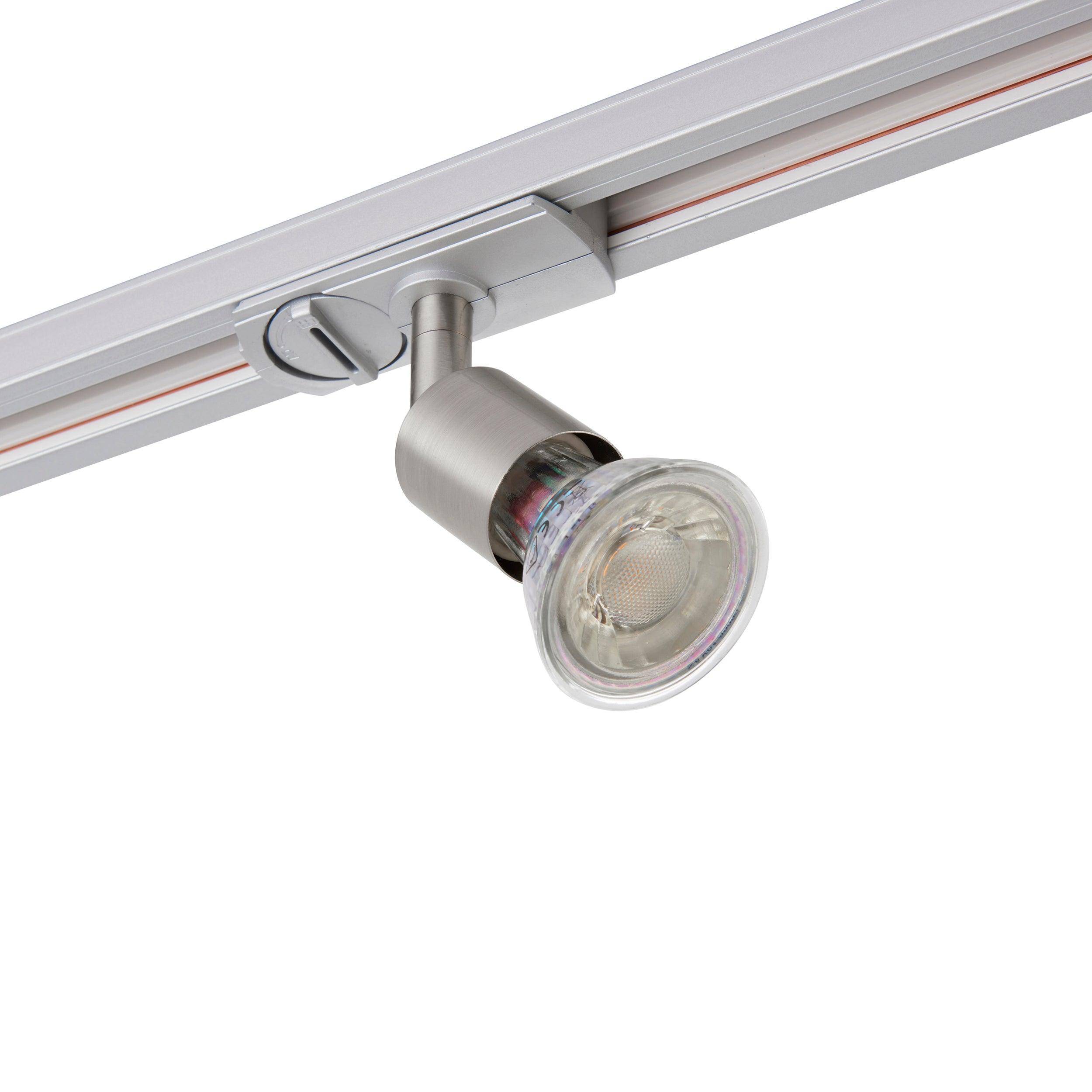 arezzo mini chrome track spotlight 35wby Saxby Lighting, close up image