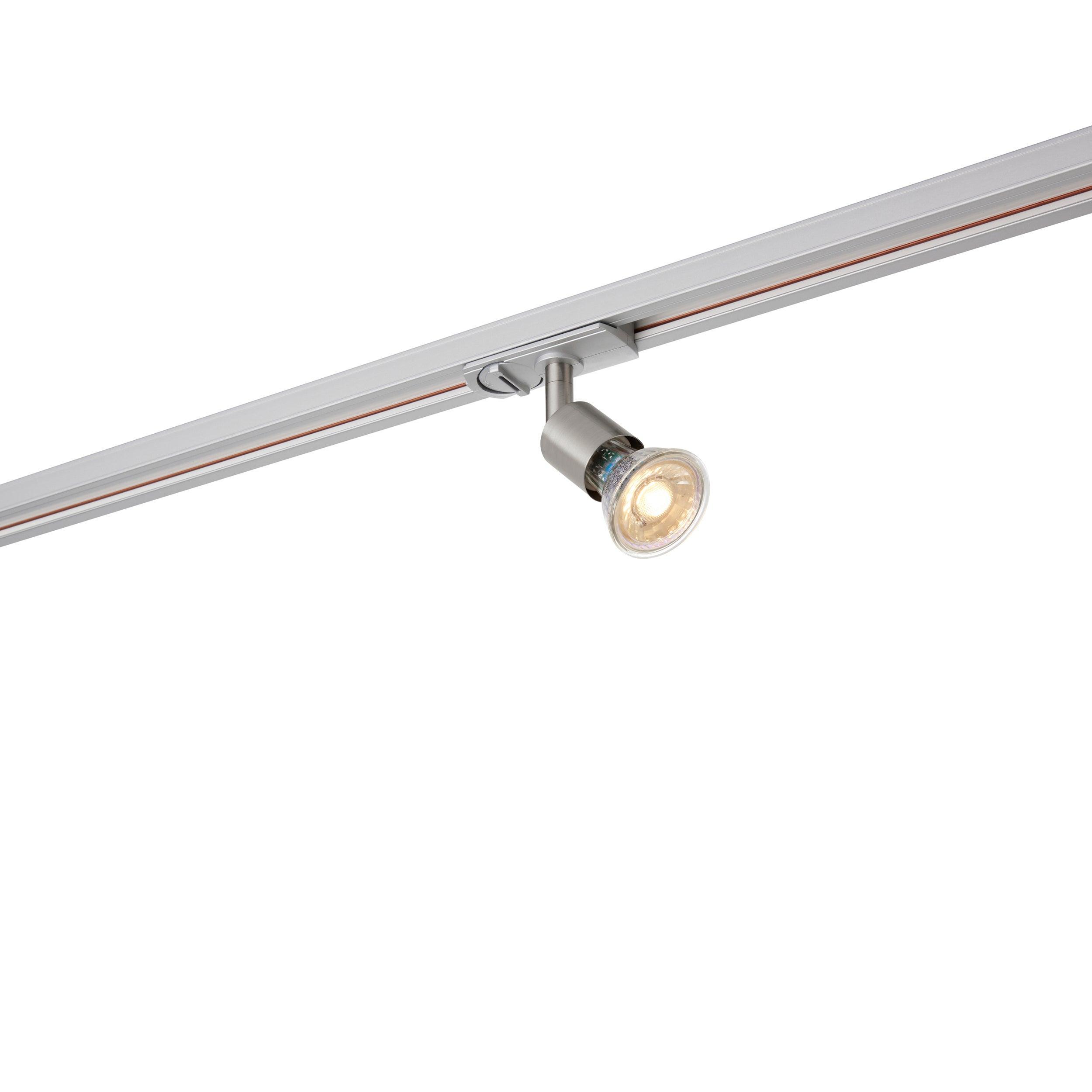 arezzo mini chrome track spotlight 35w by saxby lighting, close up image 266