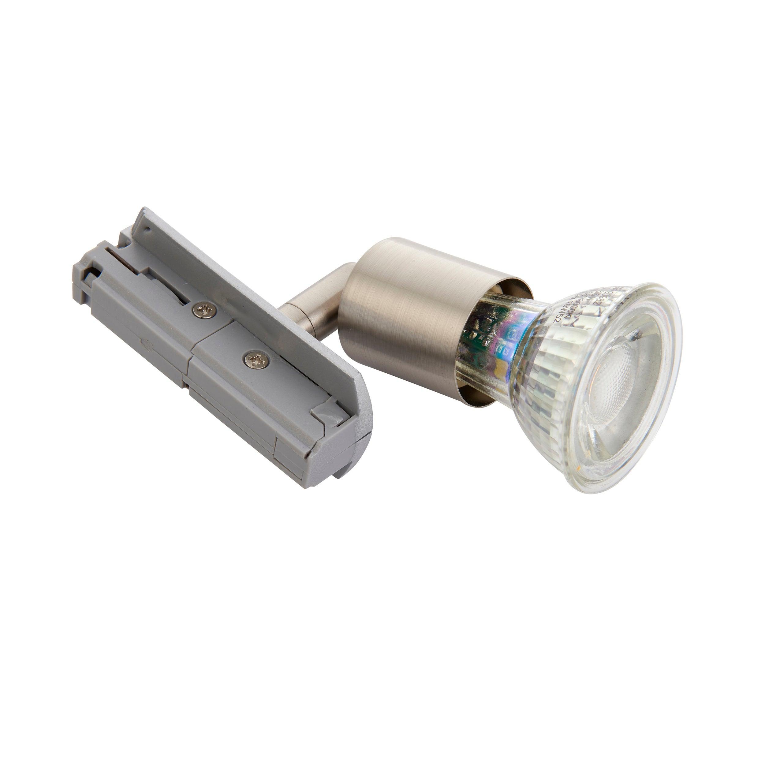 arezzo mini chrome track spotlight 35w by saxby lighting, close up image 189