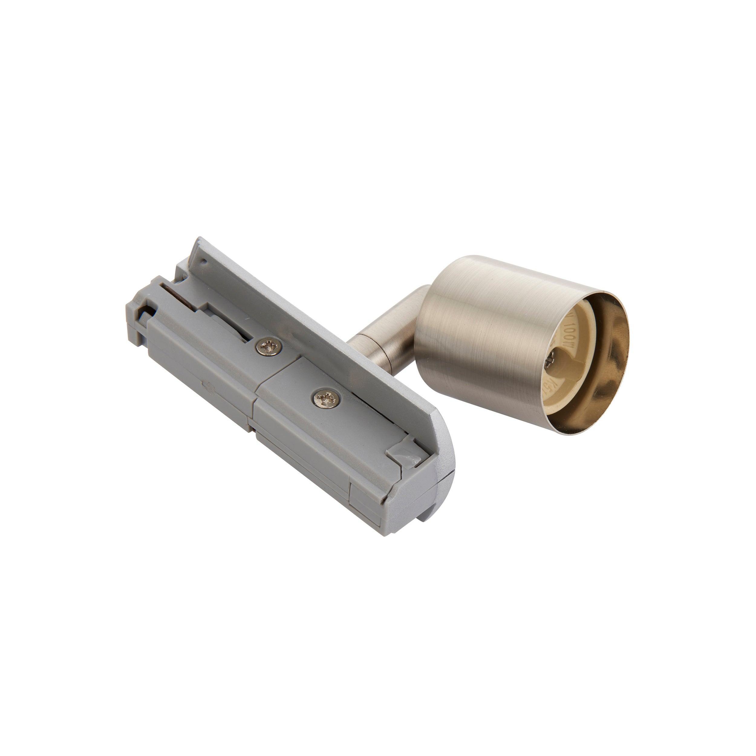 arezzo mini chrome track spotlight 35w by saxby lighting, close up image 147