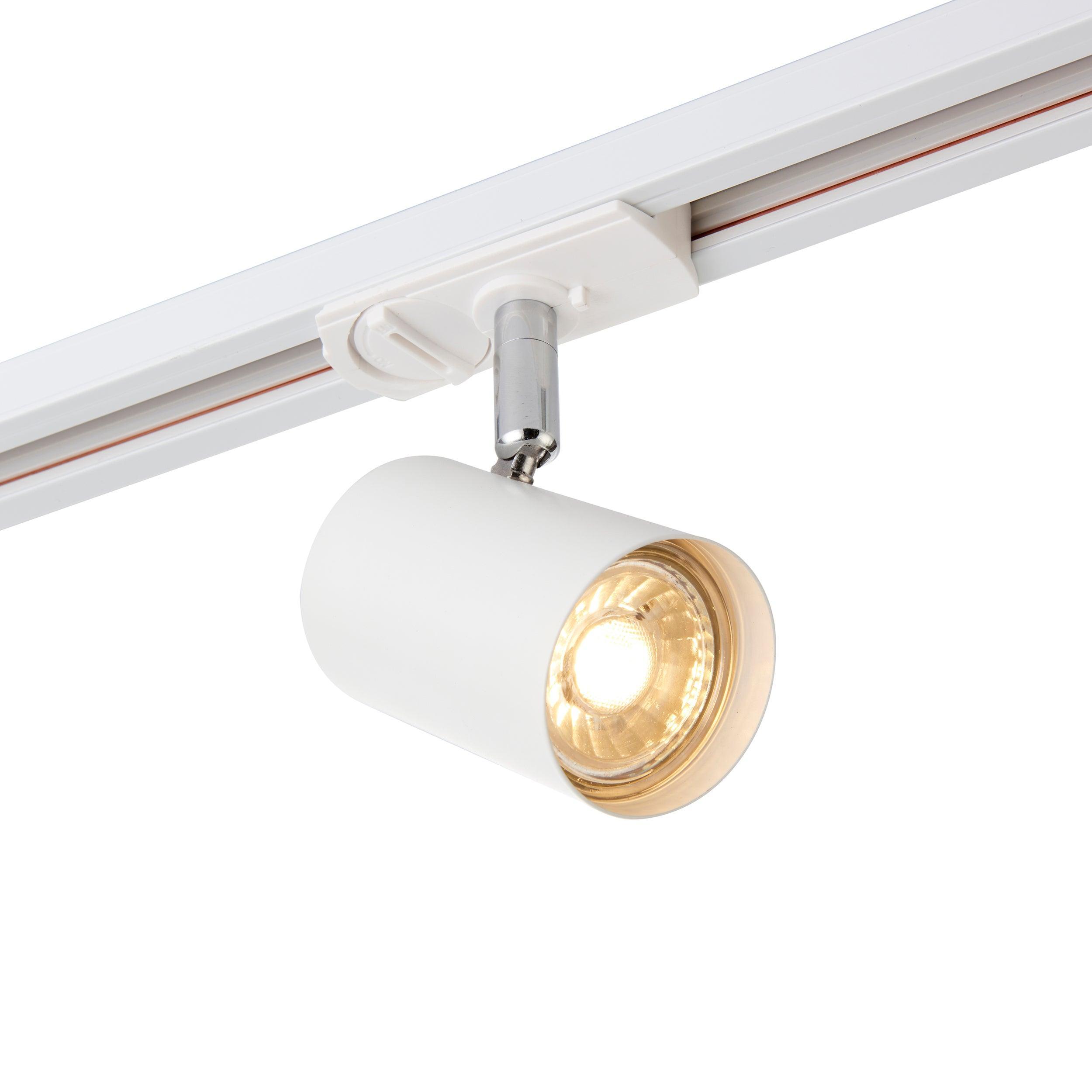 arezzo white track spotlight 7wby saxby lighting