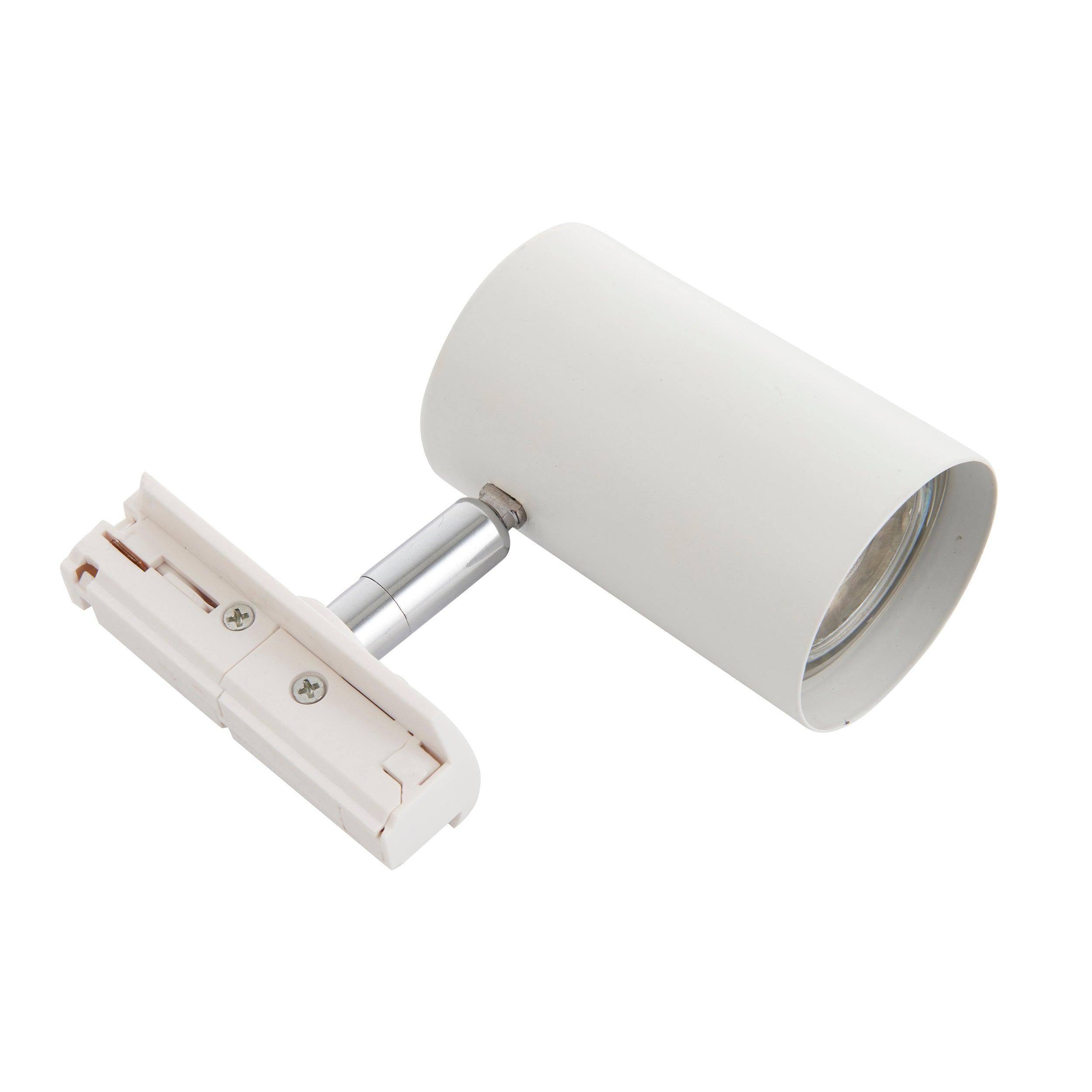 arezzo white track spotlight 7w by saxby lighting, close up image 188