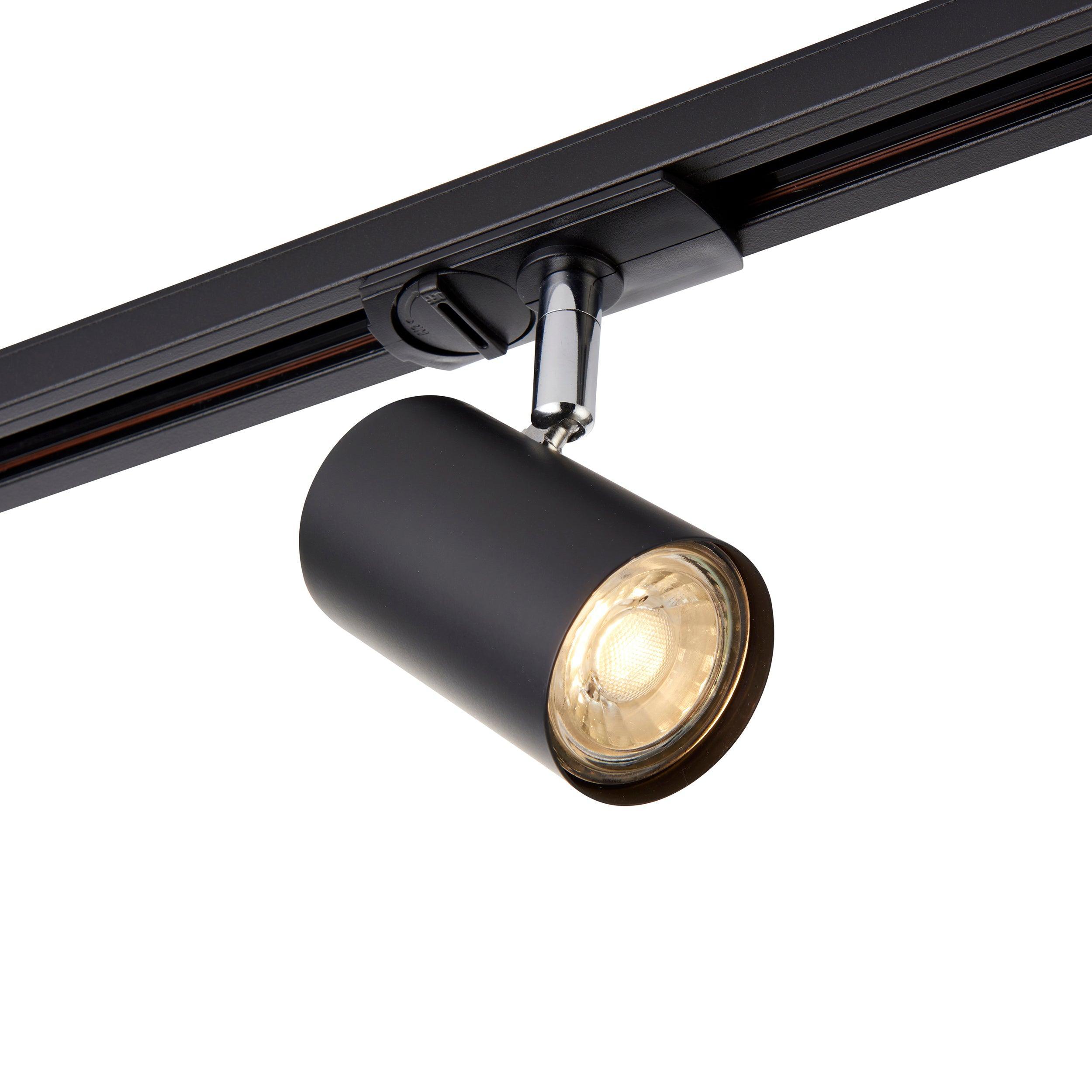 arezzo black track spotlight 7wby saxby lighting