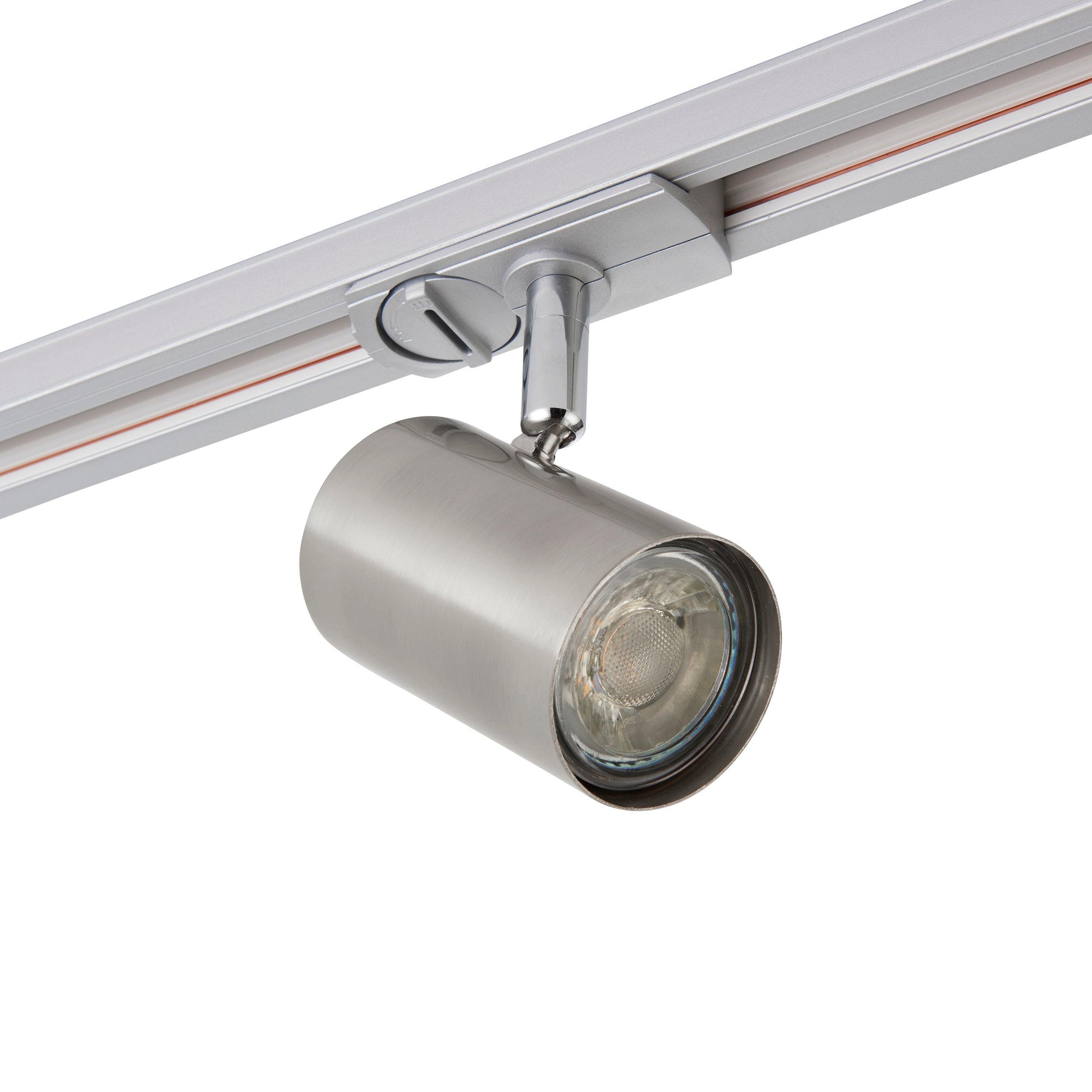 arezzo chrome track spotlight 7wby Saxby Lighting, close up image