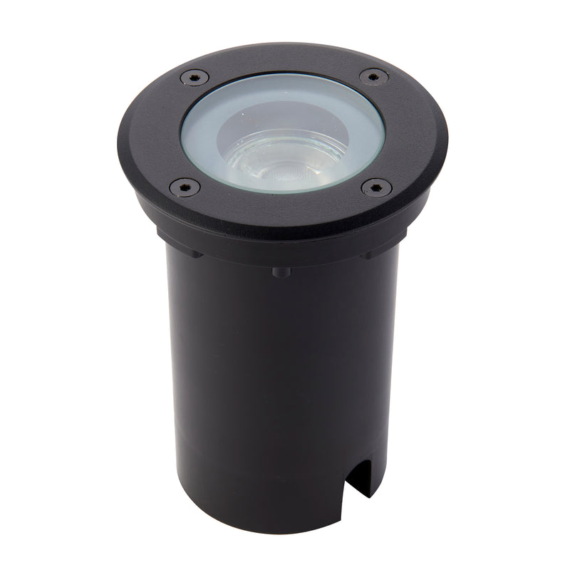 Pillar Round Black LED Decking Light IP65 50W