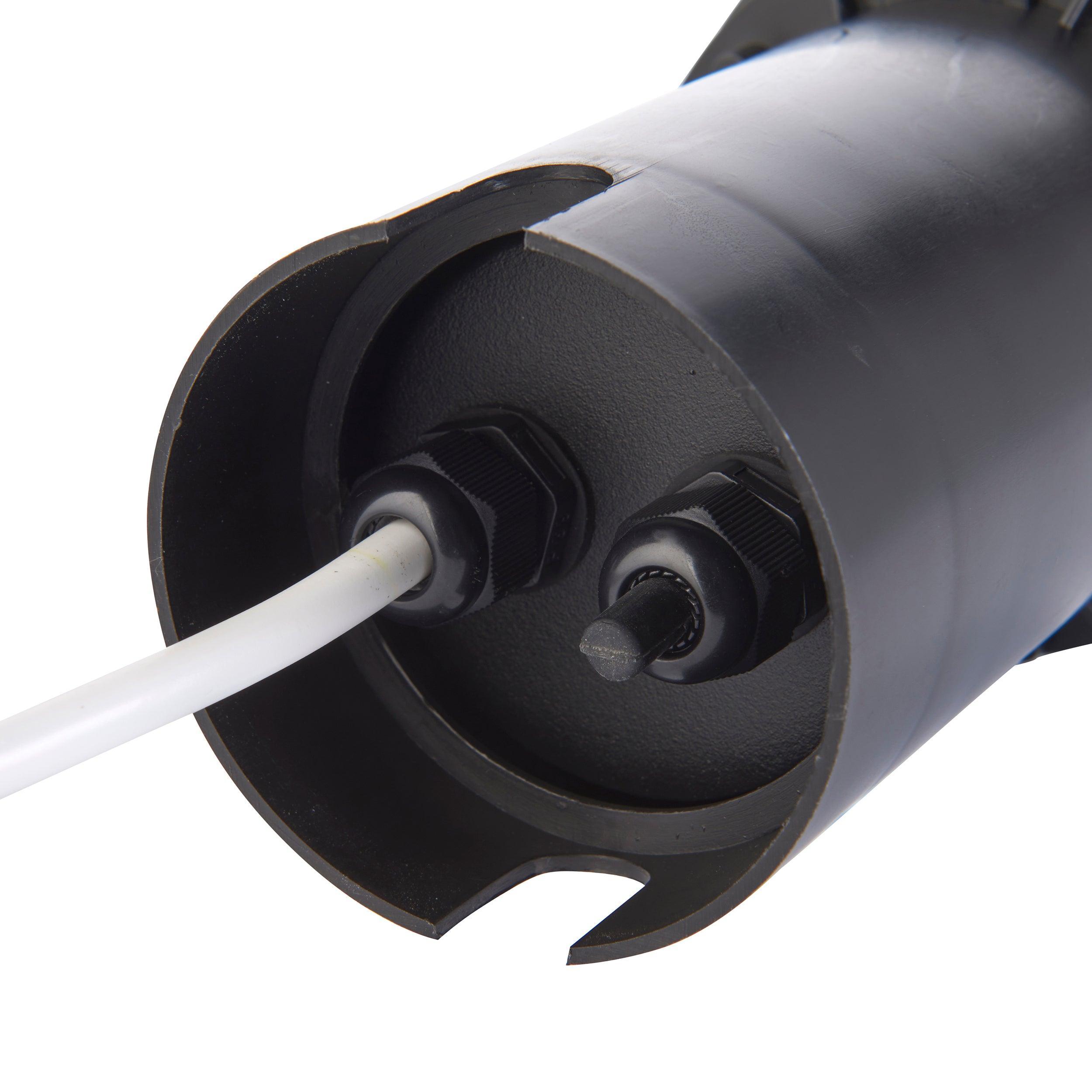 pillar round black led decking light ip65 50w by saxby lighting, close up image 77