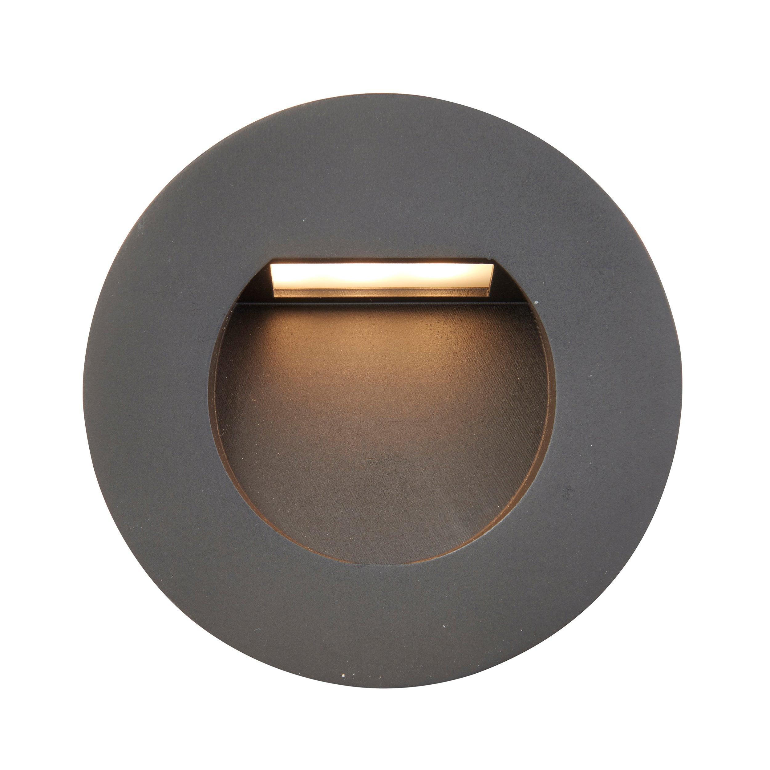 albus black led outdoor wall light ip65 1 5wby saxby lighting
