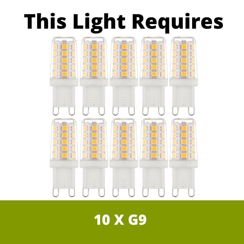 Feiss Jax 10 Light Chandelier - Midnight Black-Elstead Lighting-7-Tiffany Lighting Direct