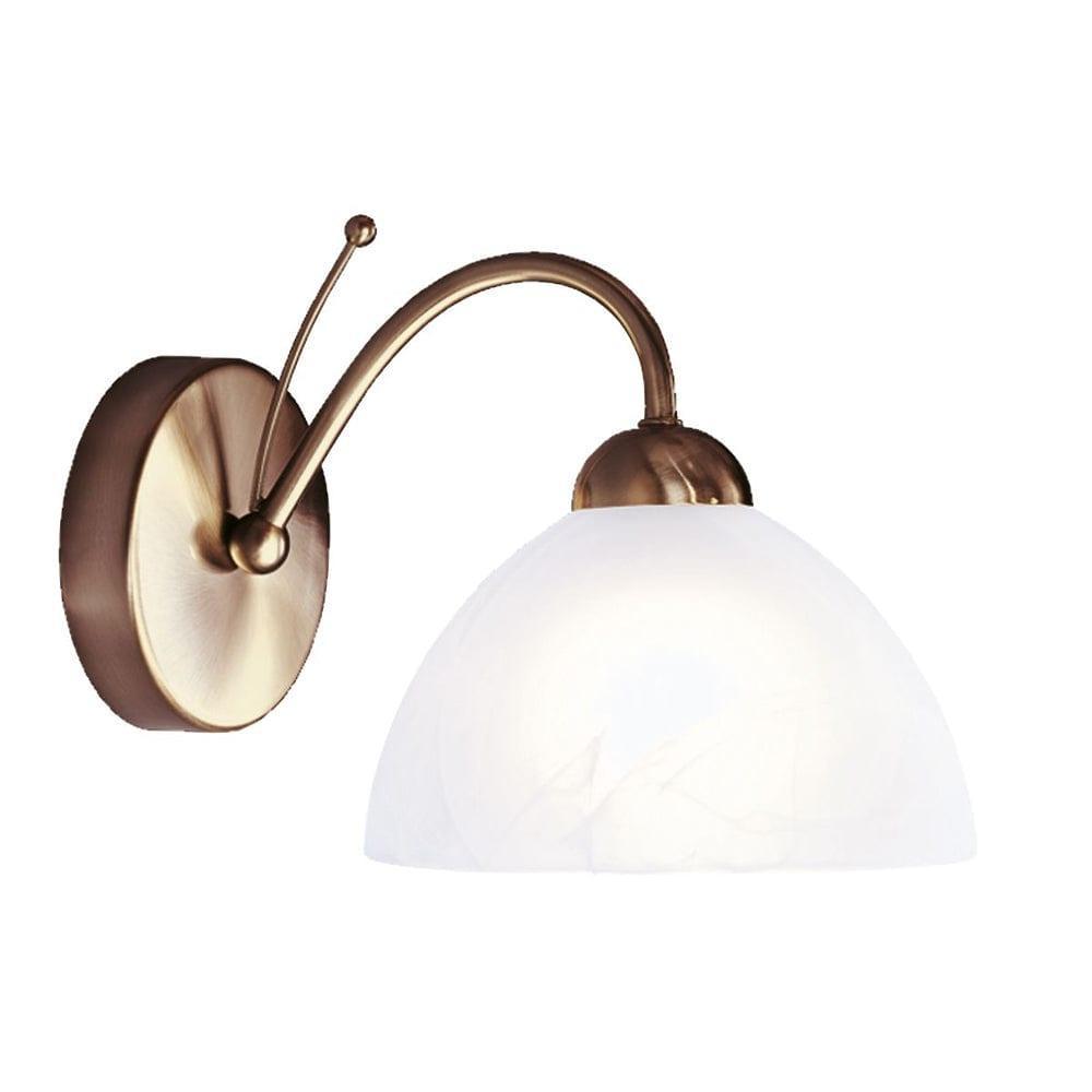 Milanese 1 Light Brass Wall Light,1131-1AB,Searchlight Lighting,1