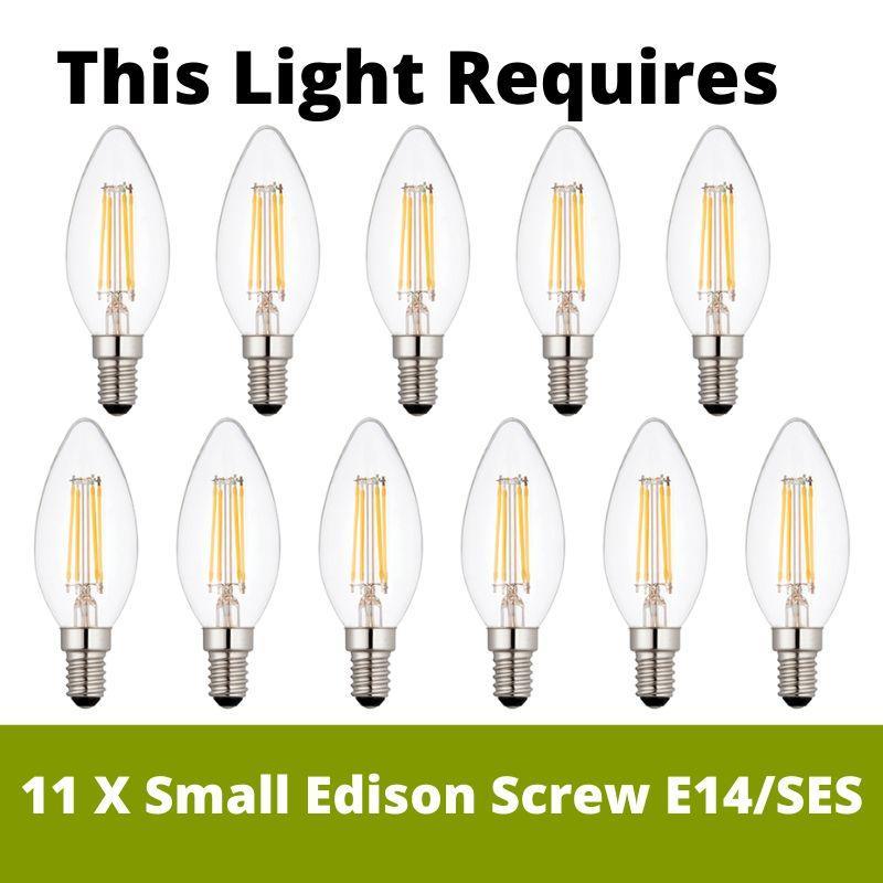 bouquet 11 light chrome ceiling pendant crystal glass by searchlight lighting, LED Lamp Bulb Guide