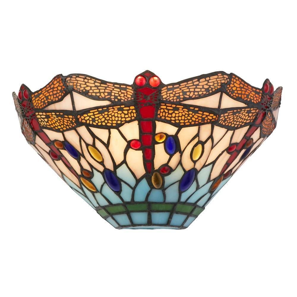 dragonfly 1 lt tiffany wall light 1283 17