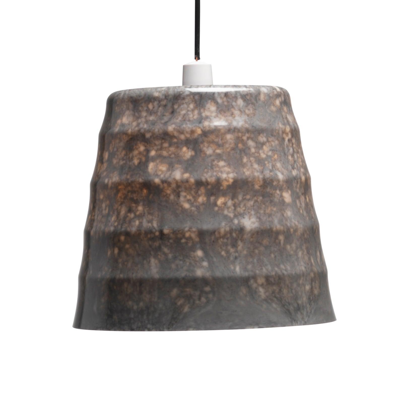 kiki non electric soft grey marble effect ceiling pendant