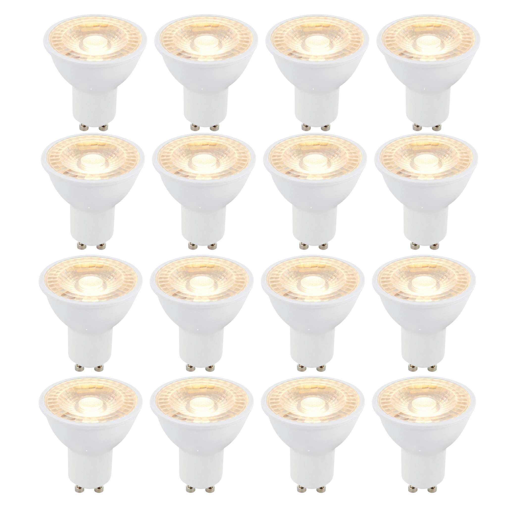 12 X GU10 LED 6W 38 Degree Warm White Bulb